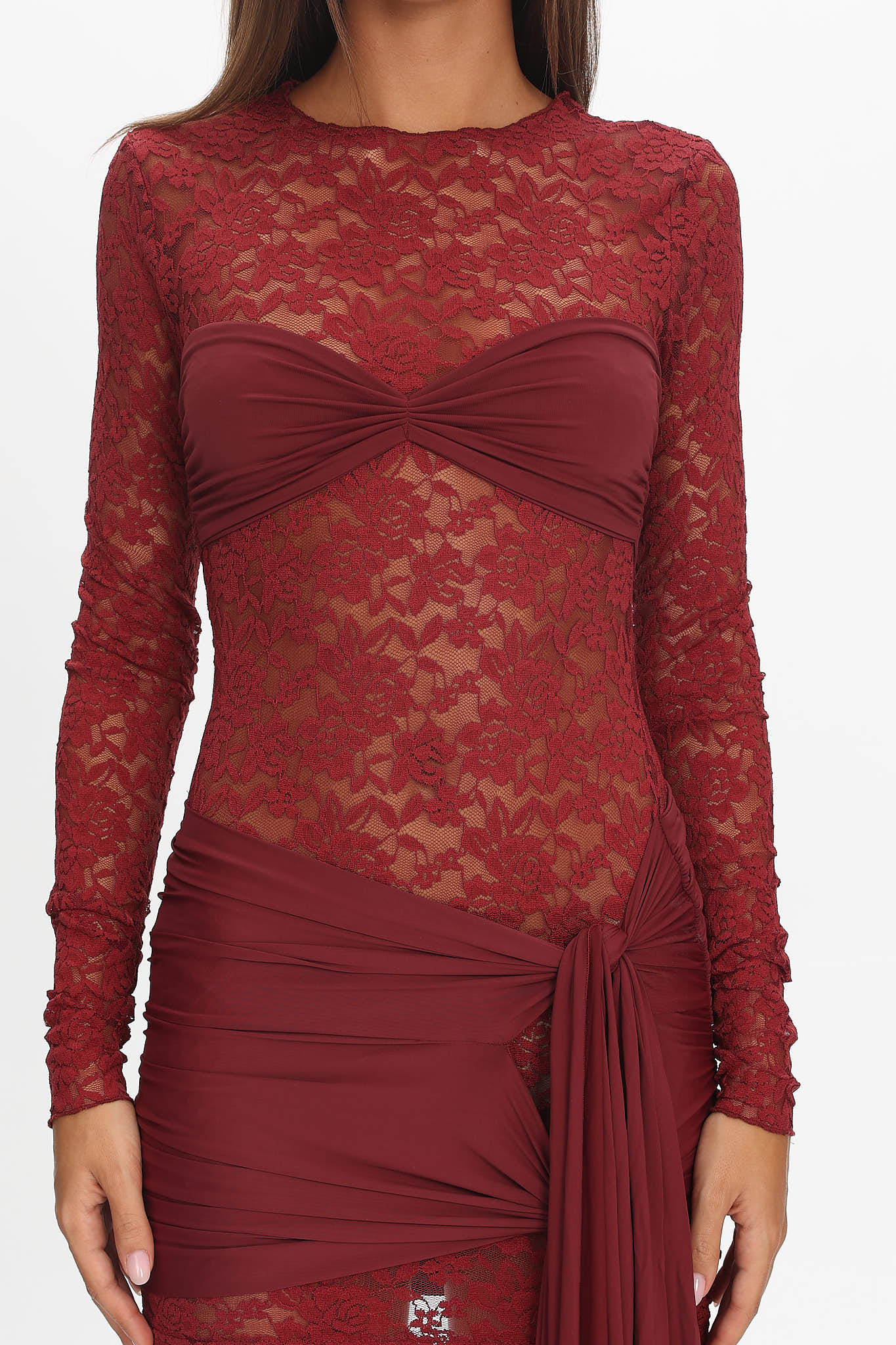 LIONESS Midnight Mini Dress Garnet-Maymioy