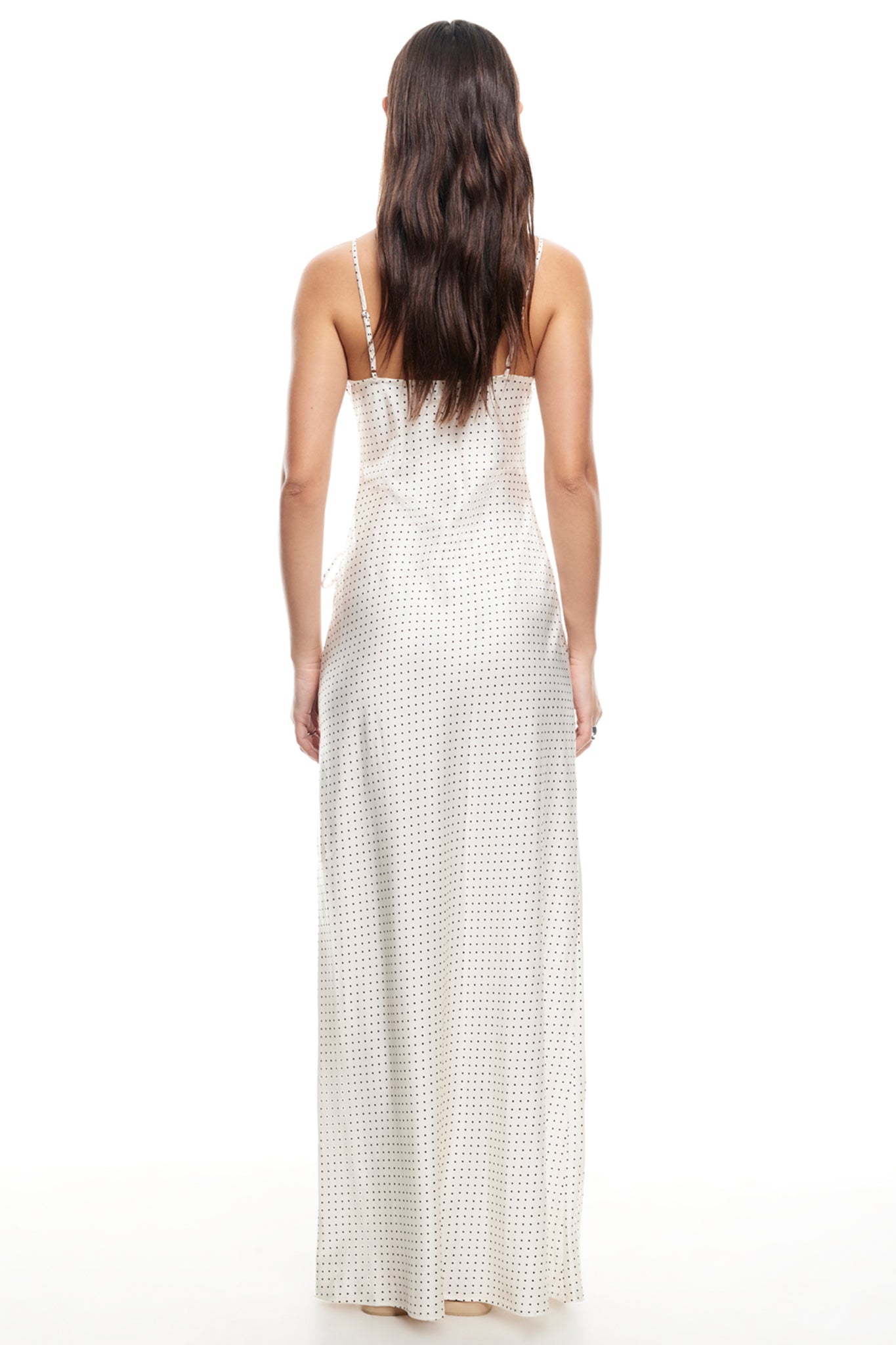 LIONESS About A Girl Maxi Dress Porcelain Polka-Maymioy