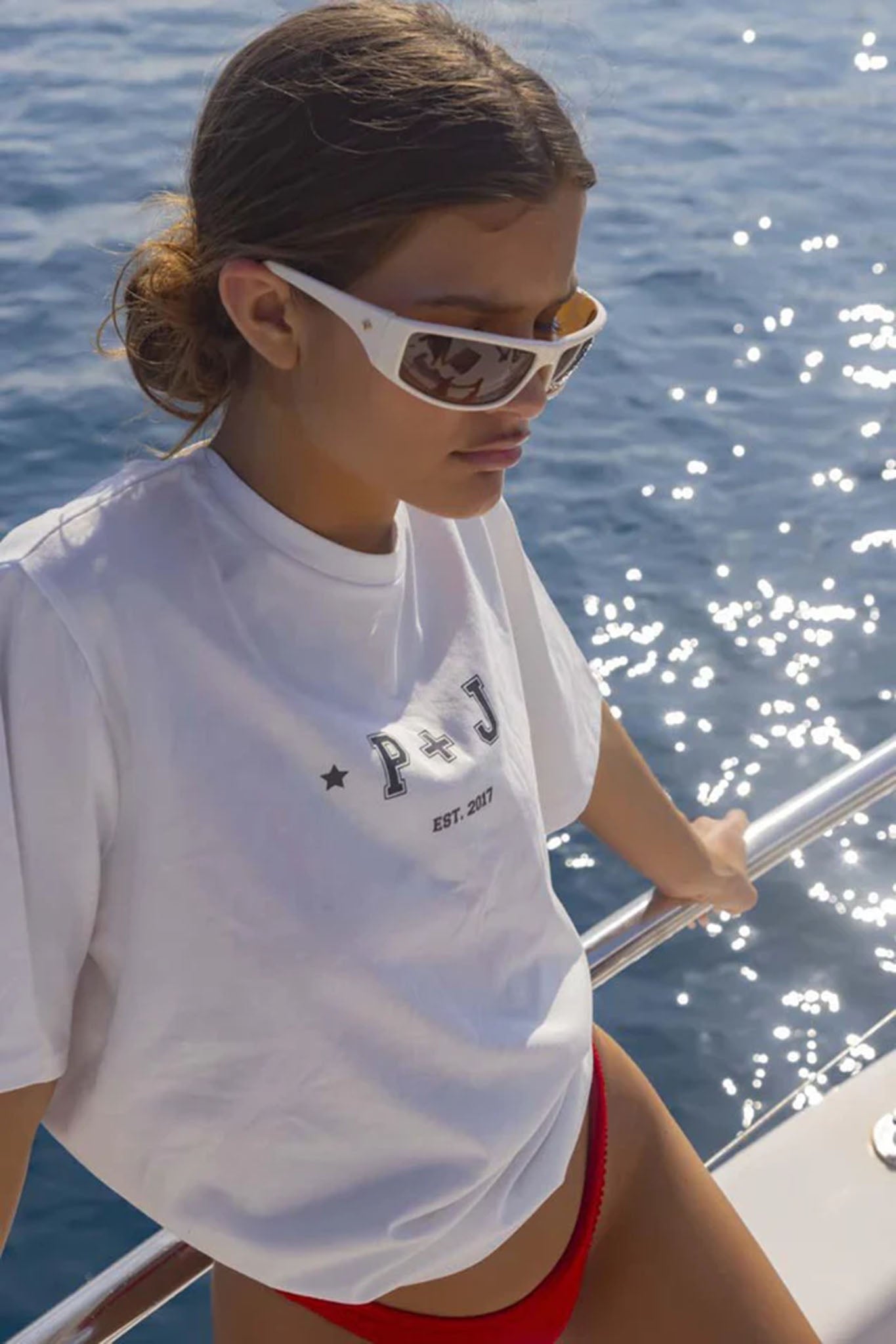 Peta And Jain Tempo Sunglasses Ivory-Maymioy