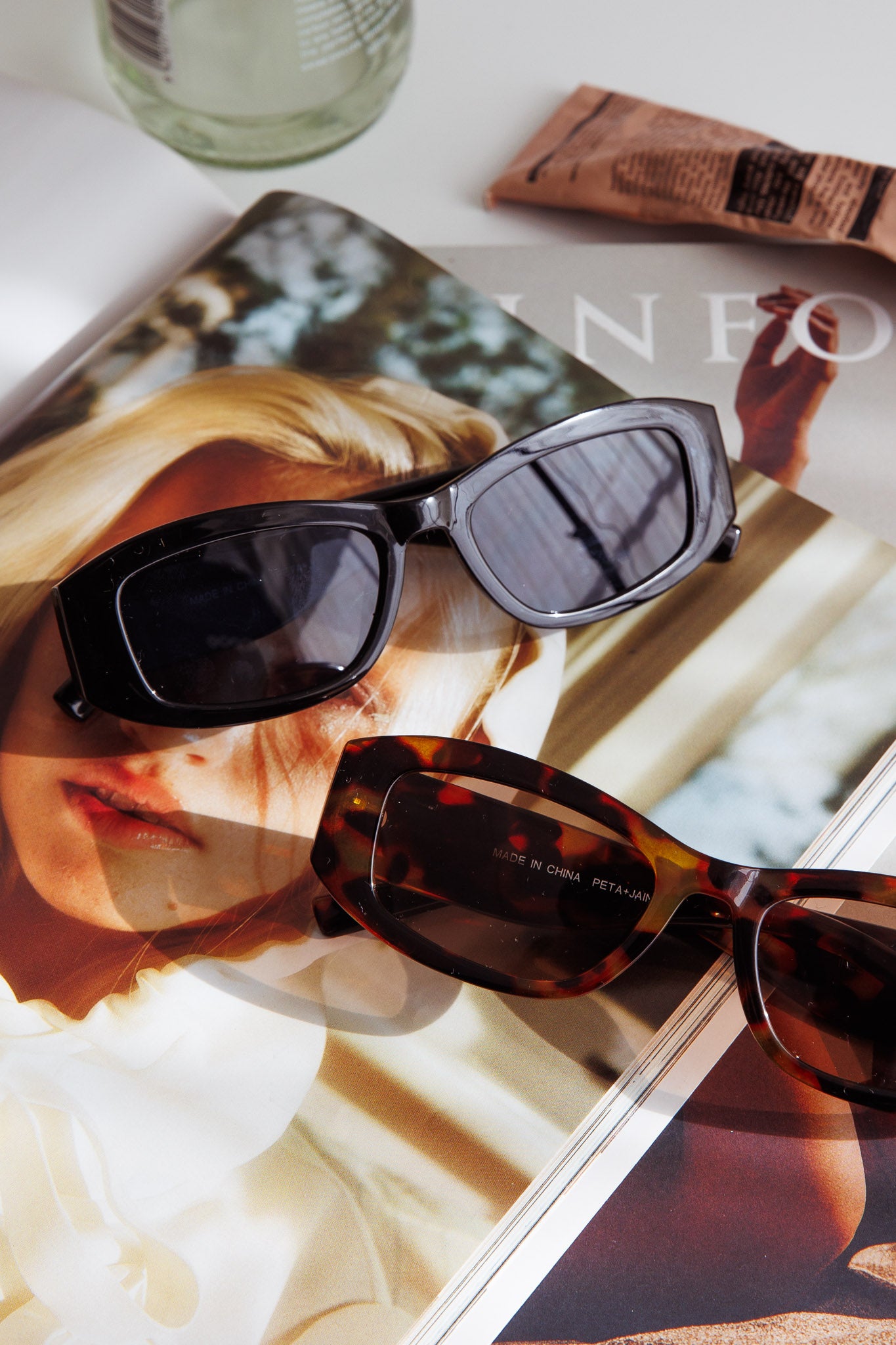 Peta And Jain Inez Sunglasses Black-Maymioy