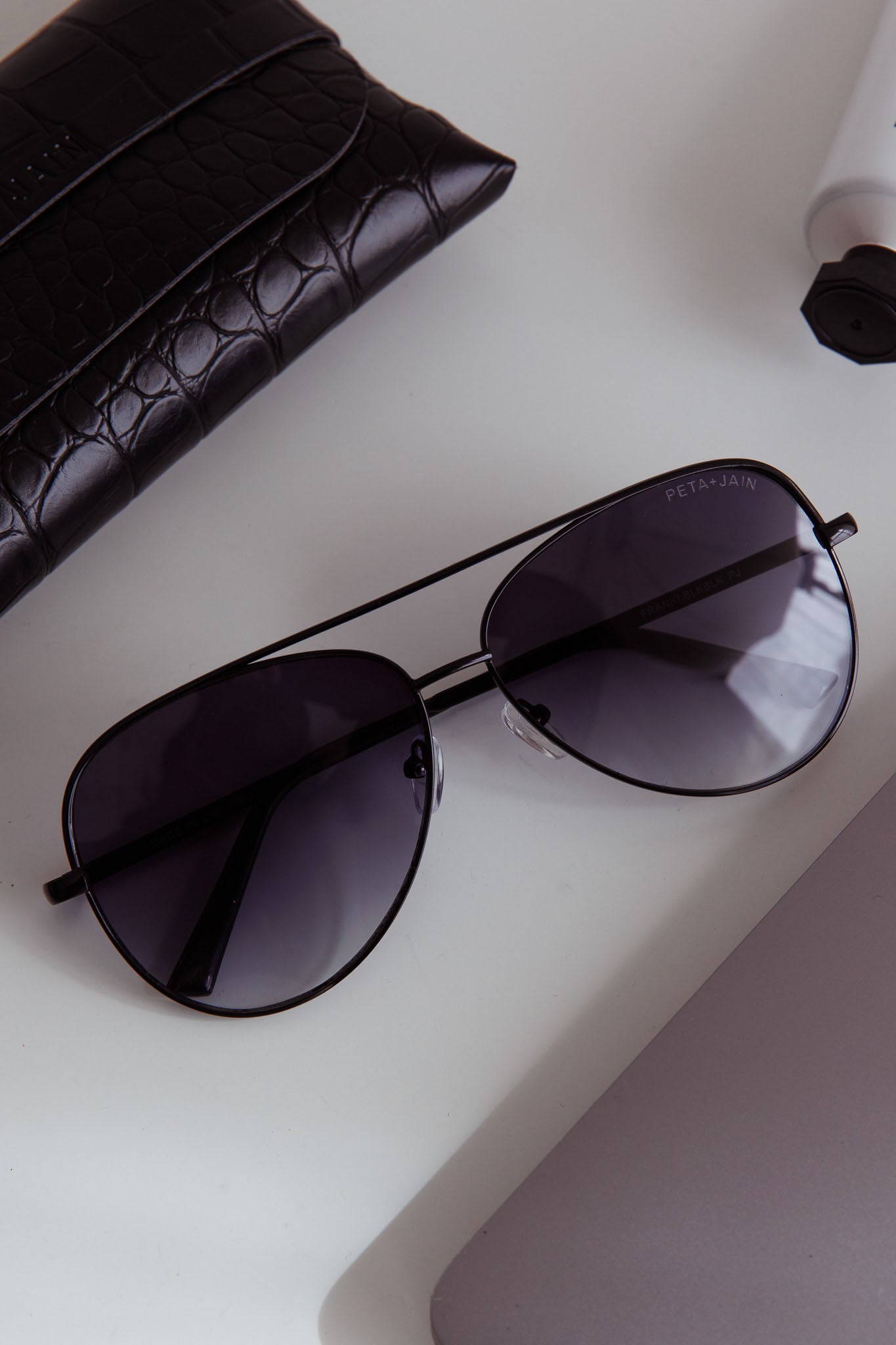 Peta And Jain Franki Sunglasses Black-Maymioy