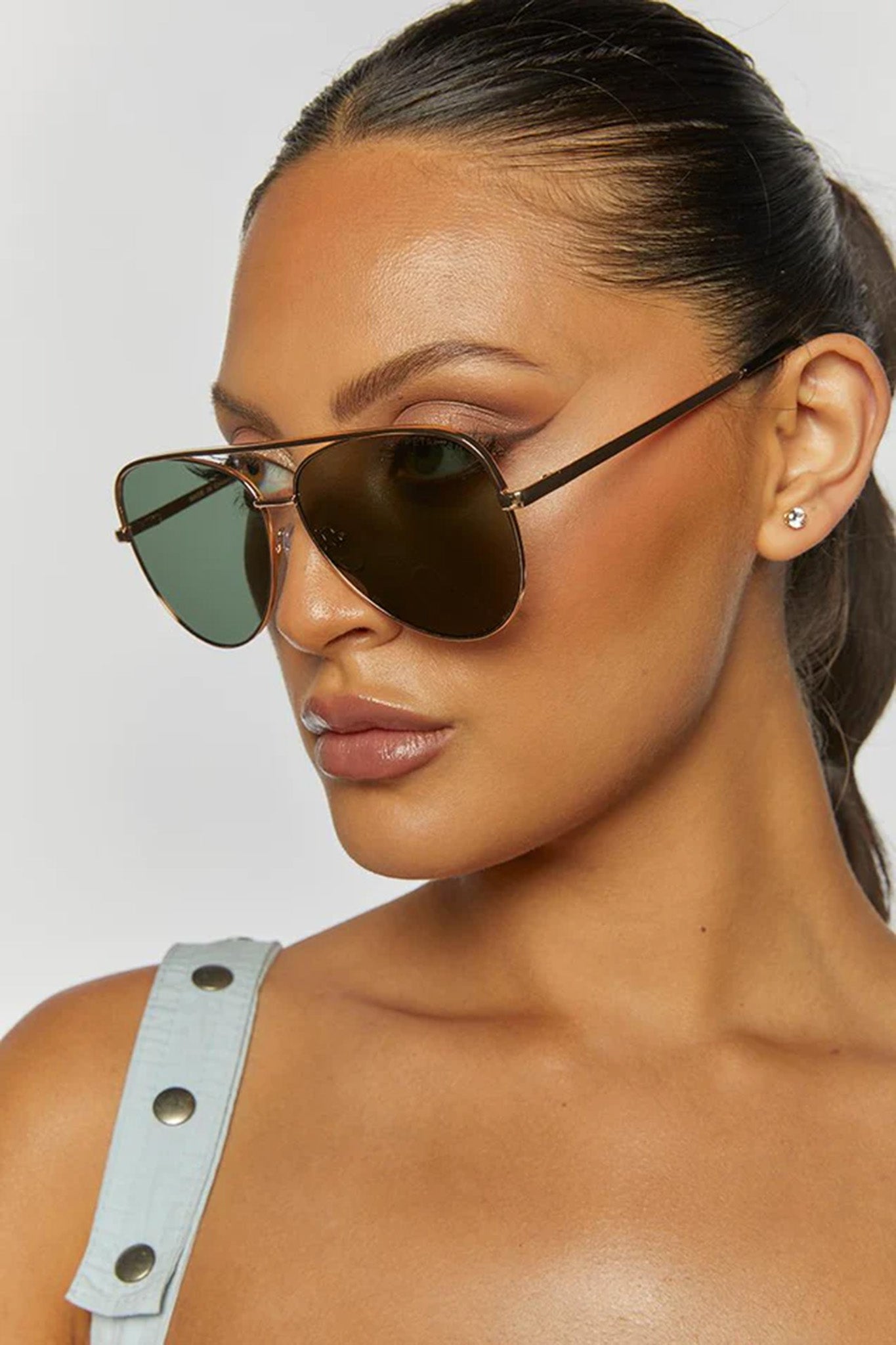 Peta And Jain Franki Sunglasses Gold-Maymioy