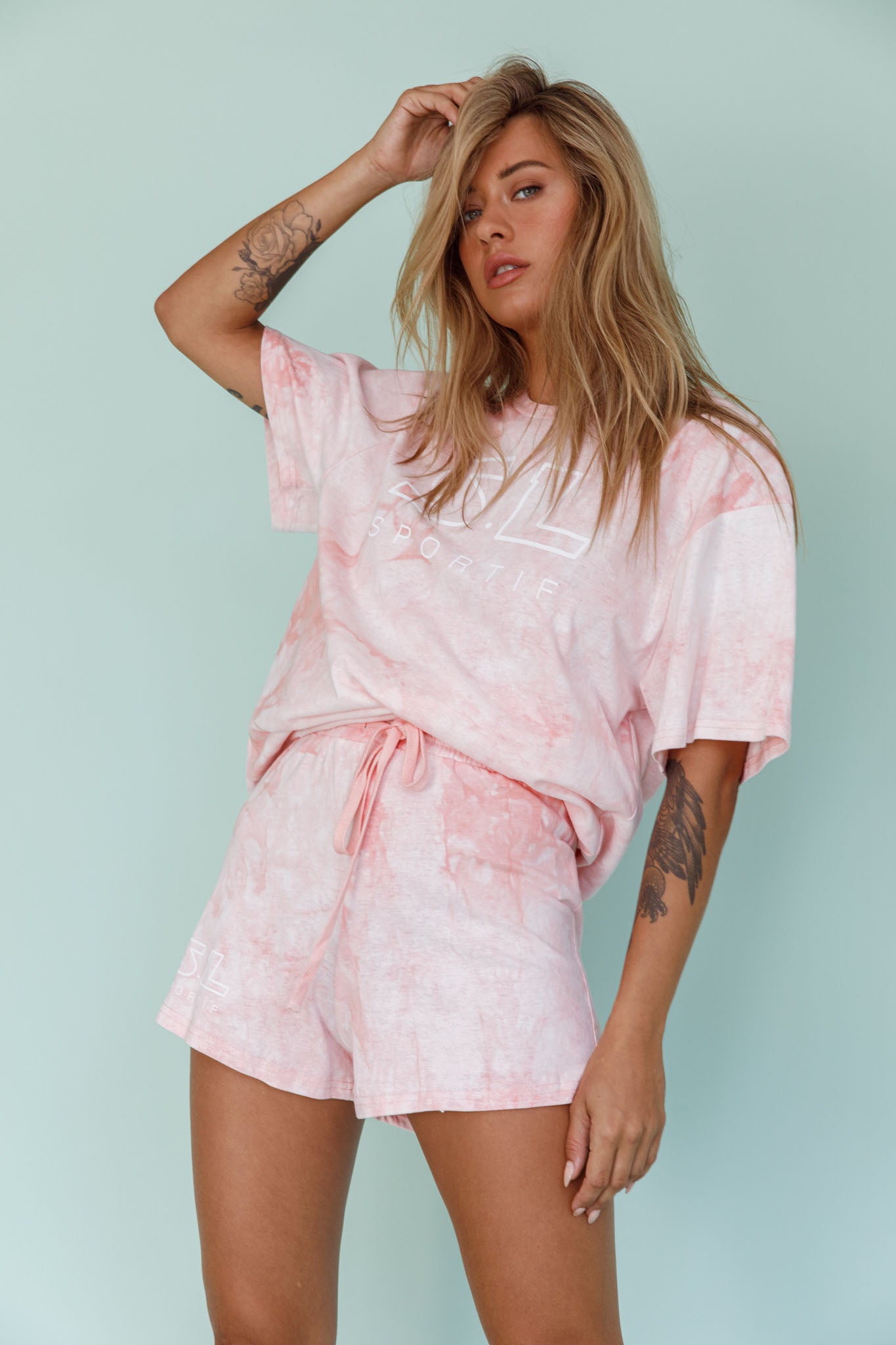 Cruise Control Tie Dye T-Shirt Pink-Maymioy