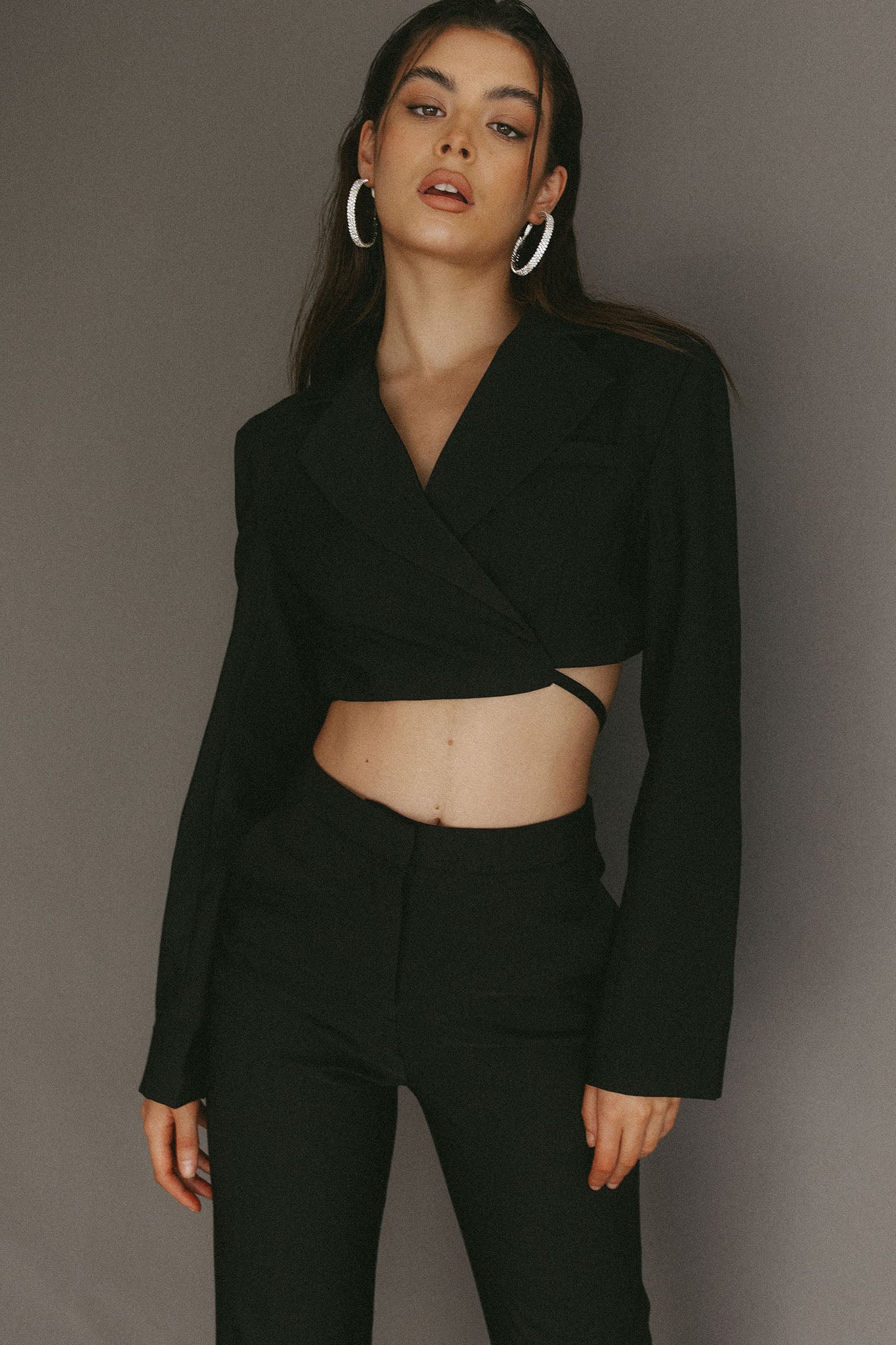 Brynne Straight Leg Pants Black-Maymioy