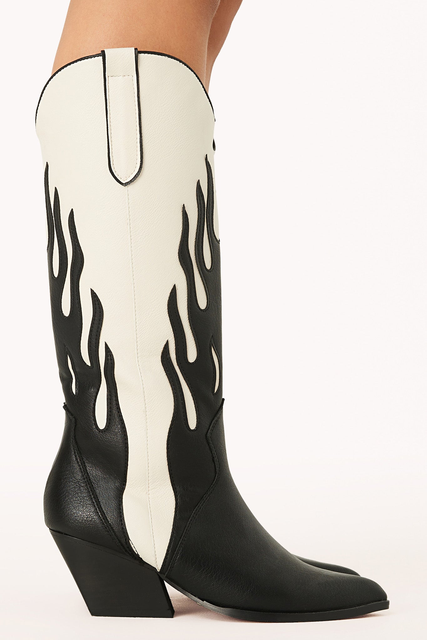 BiLLiNi Zarina Western Boots Black/Ivory-Maymioy