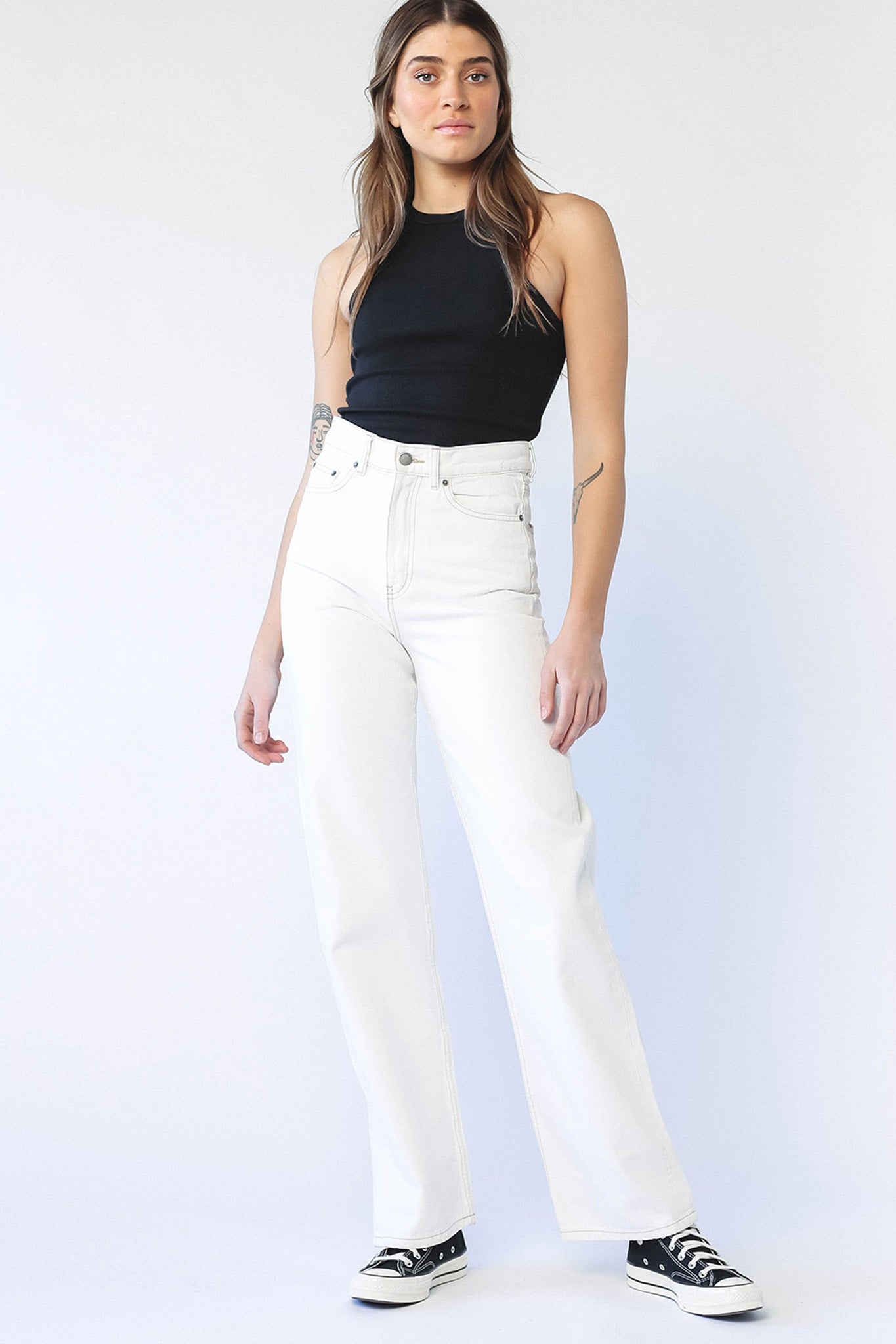 DR DENIM Echo Jeans Light Ecru-Maymioy