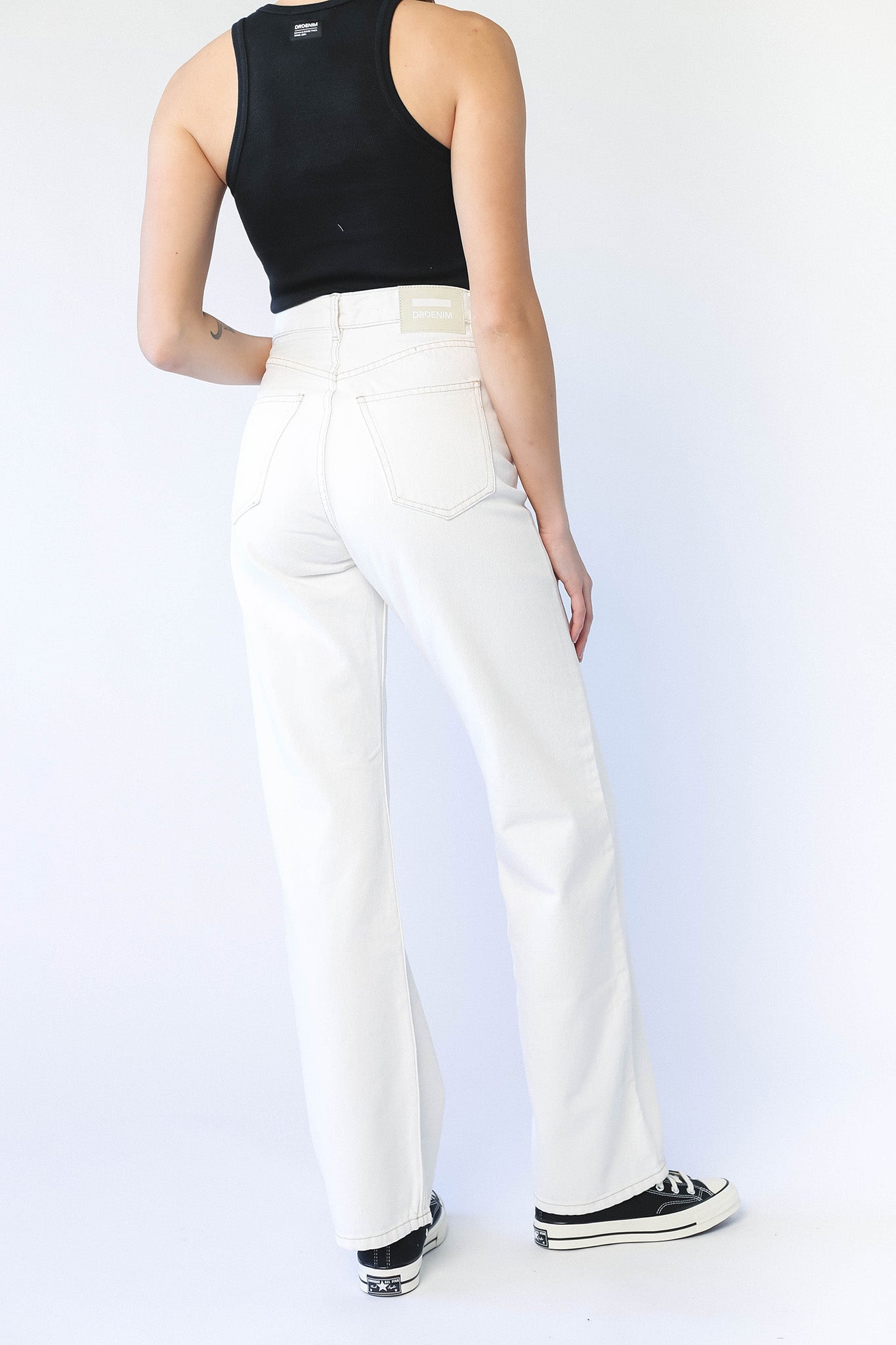 DR DENIM Echo Jeans Light Ecru-Maymioy