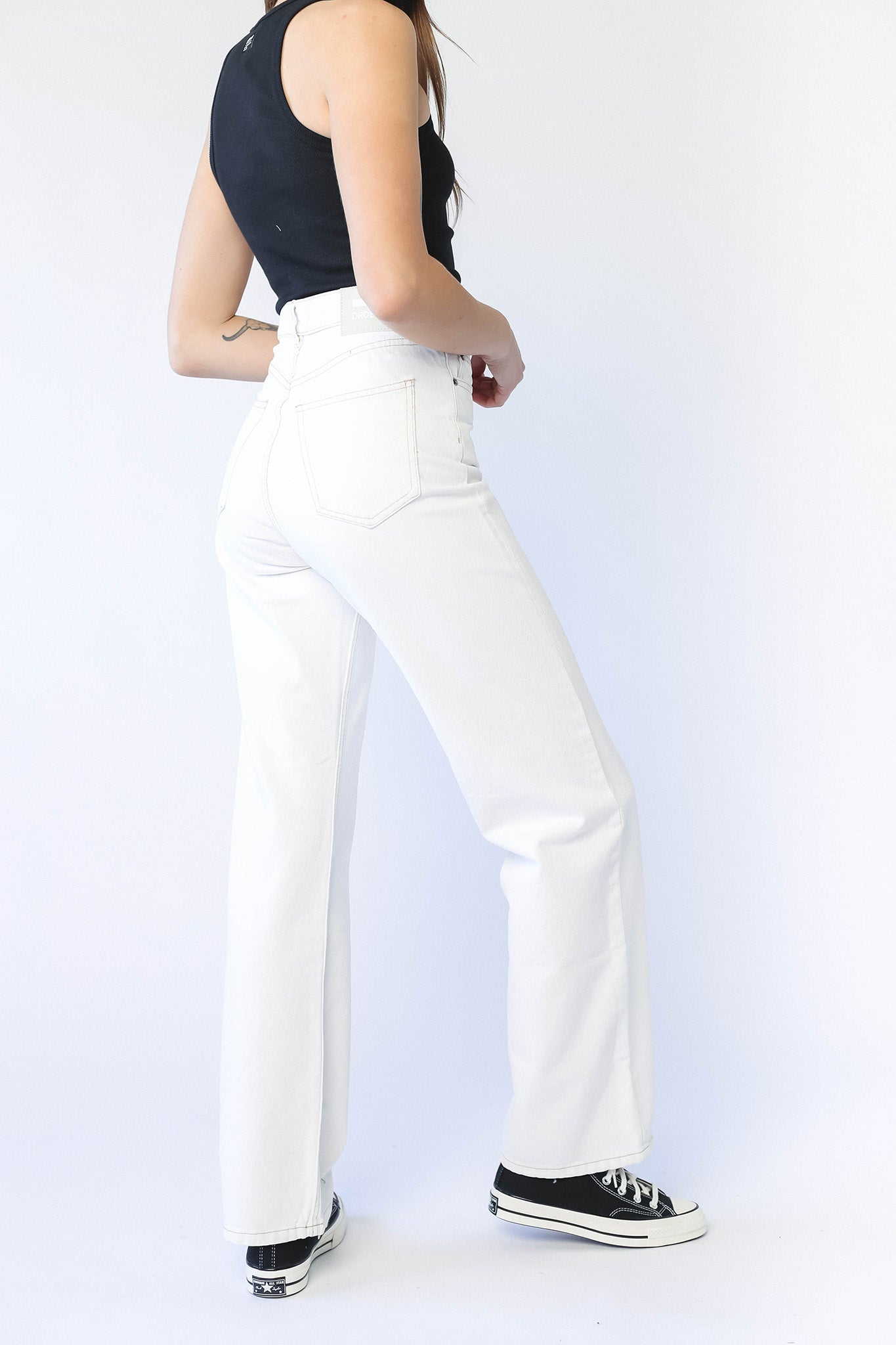 DR DENIM Echo Jeans Light Ecru-Maymioy