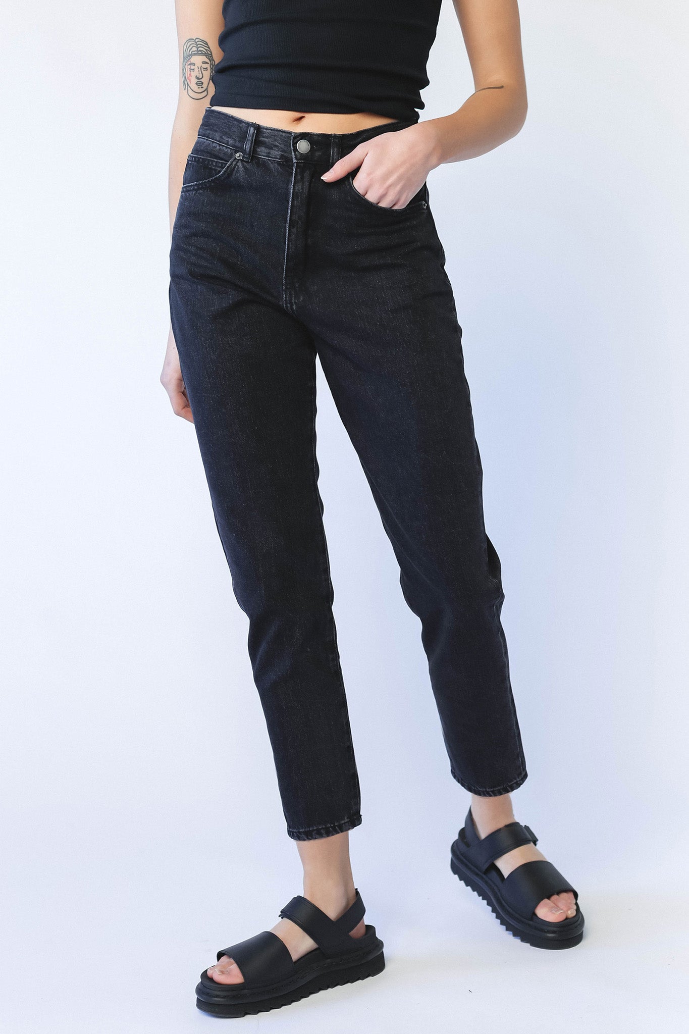 DR DENIM Nora Jeans Black Retro-Maymioy