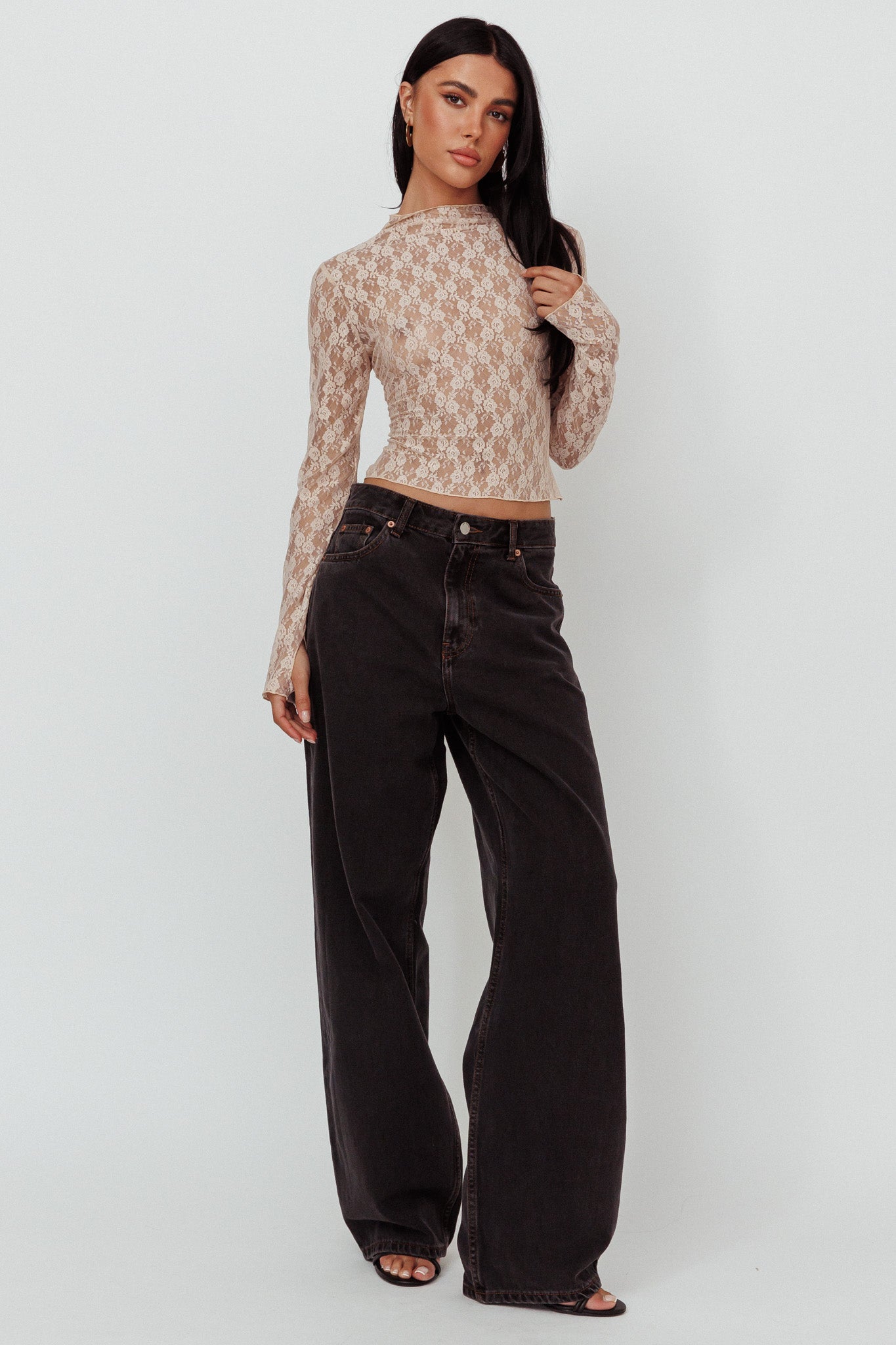 DR DENIM Donna Baggy Jeans Dust Washed Black-Maymioy