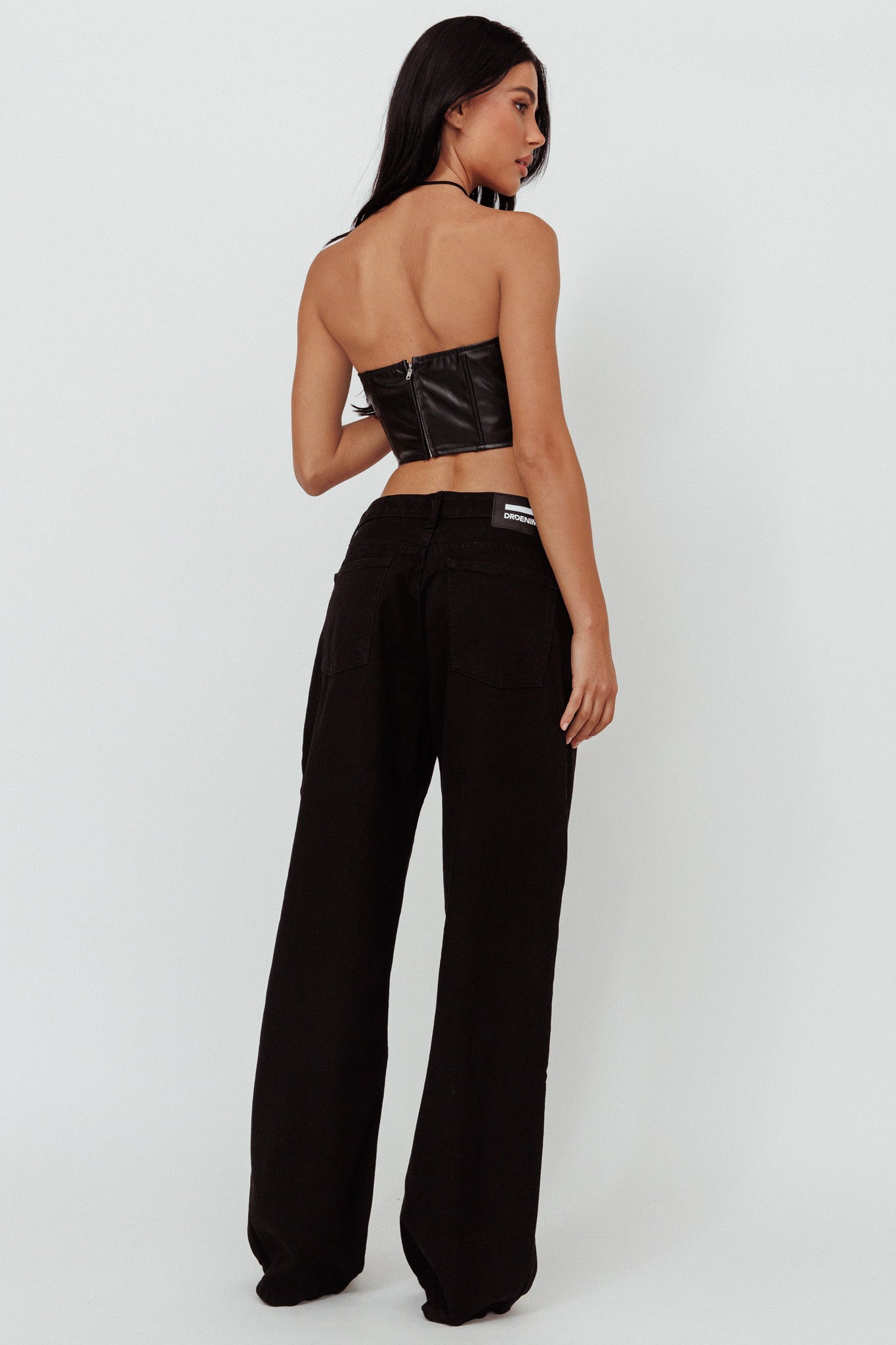 DR DENIM Hill Low Jeans Black-Maymioy