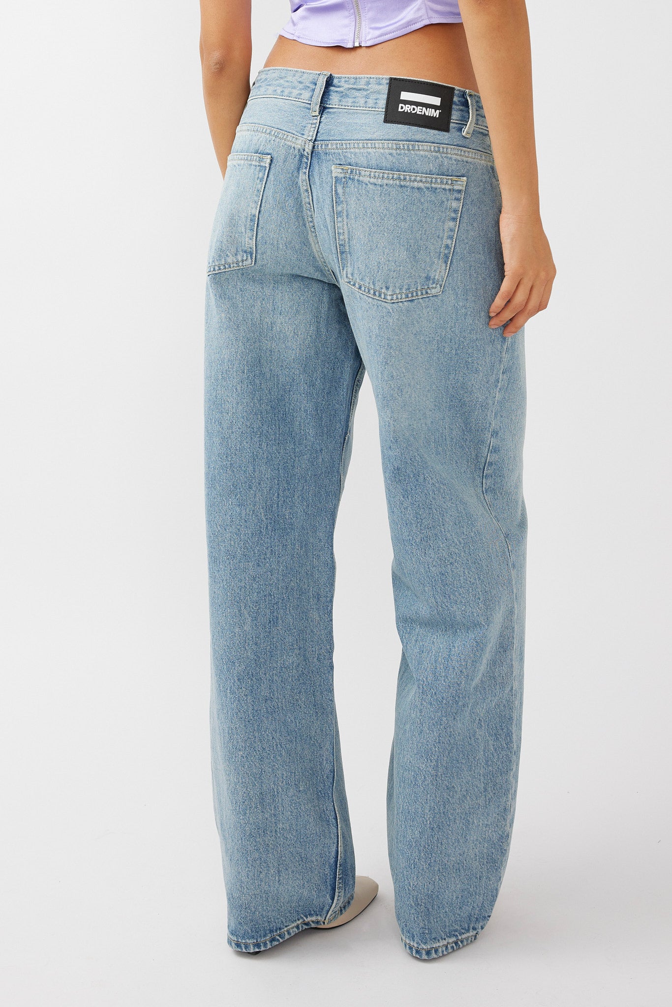 DR DENIM Hill Low Jeans Drift Light Blue-Maymioy