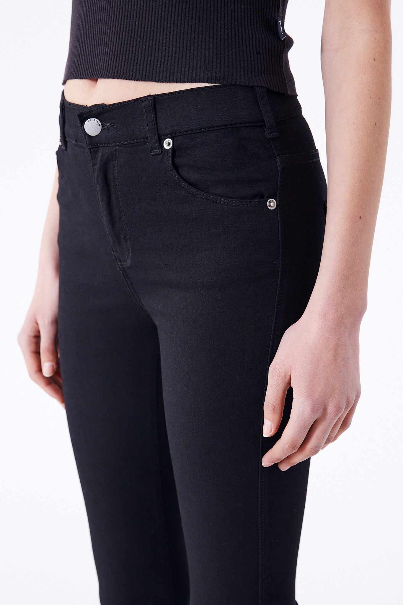 DR DENIM Macy Jeans Black-Maymioy