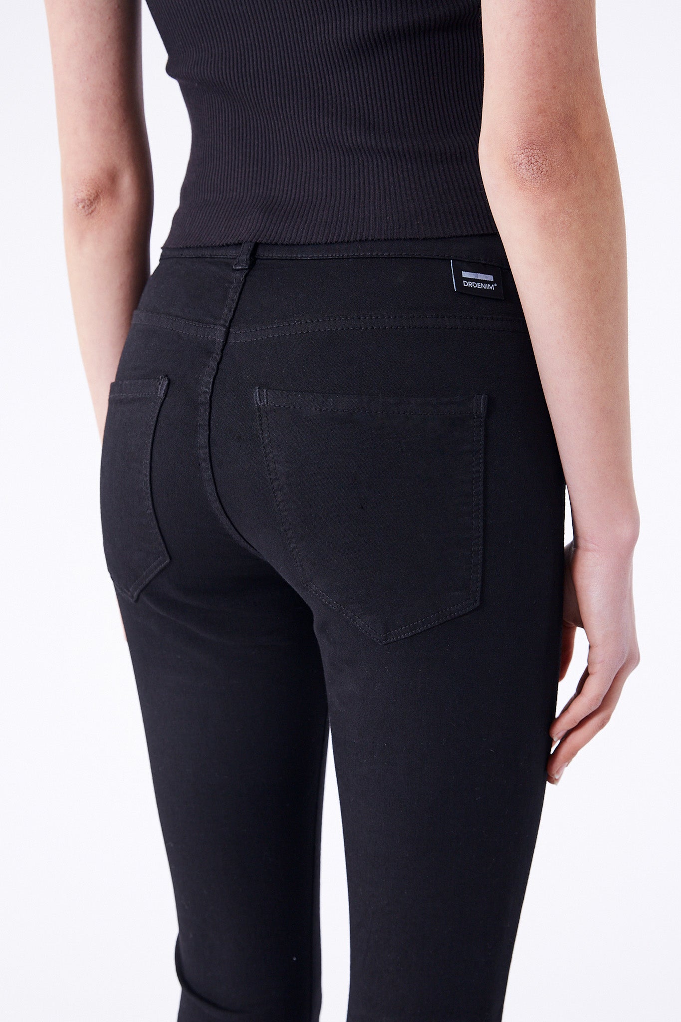 DR DENIM Macy Jeans Black-Maymioy