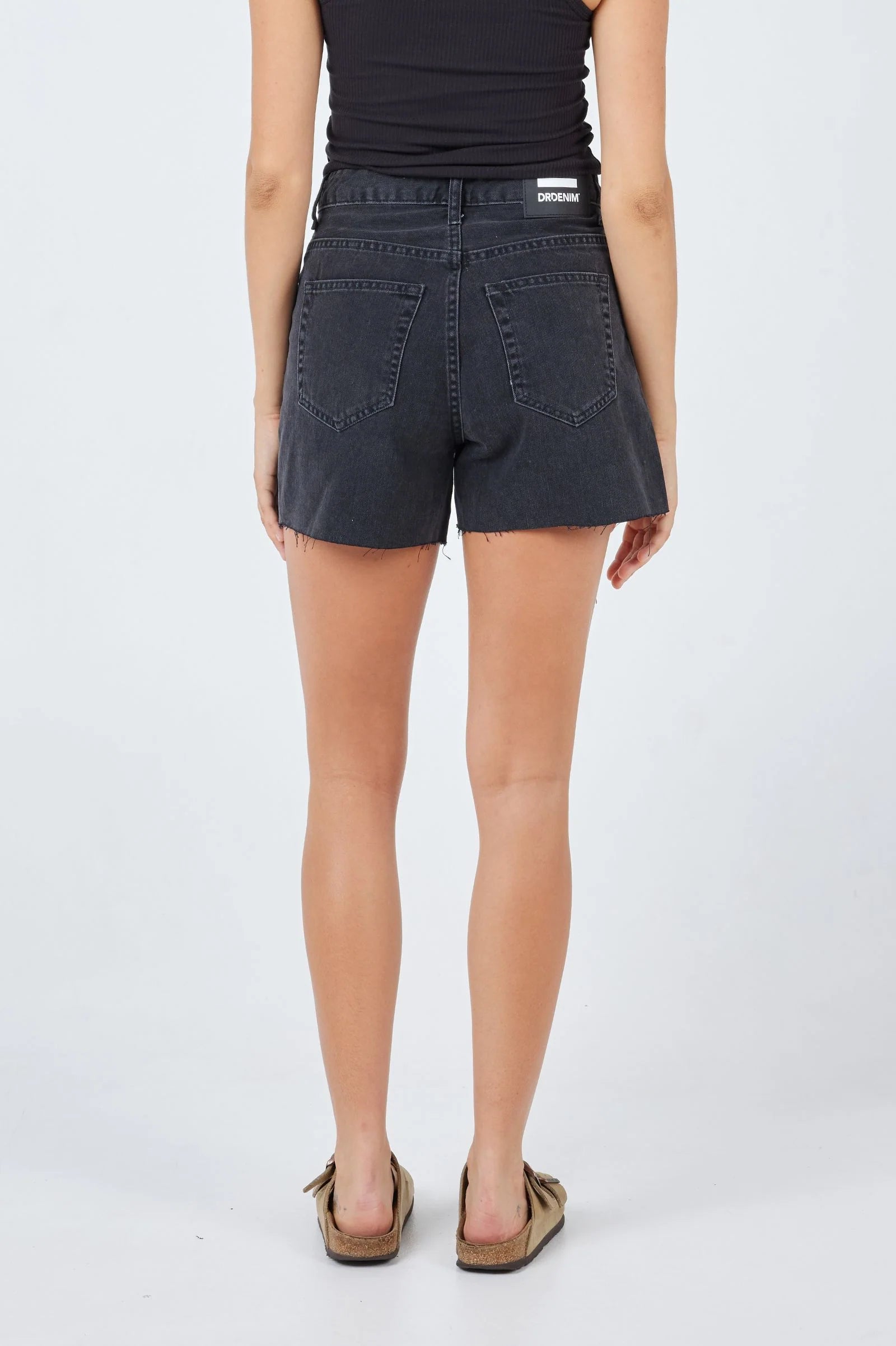 DR DENIM Nora Shorts Black-Maymioy