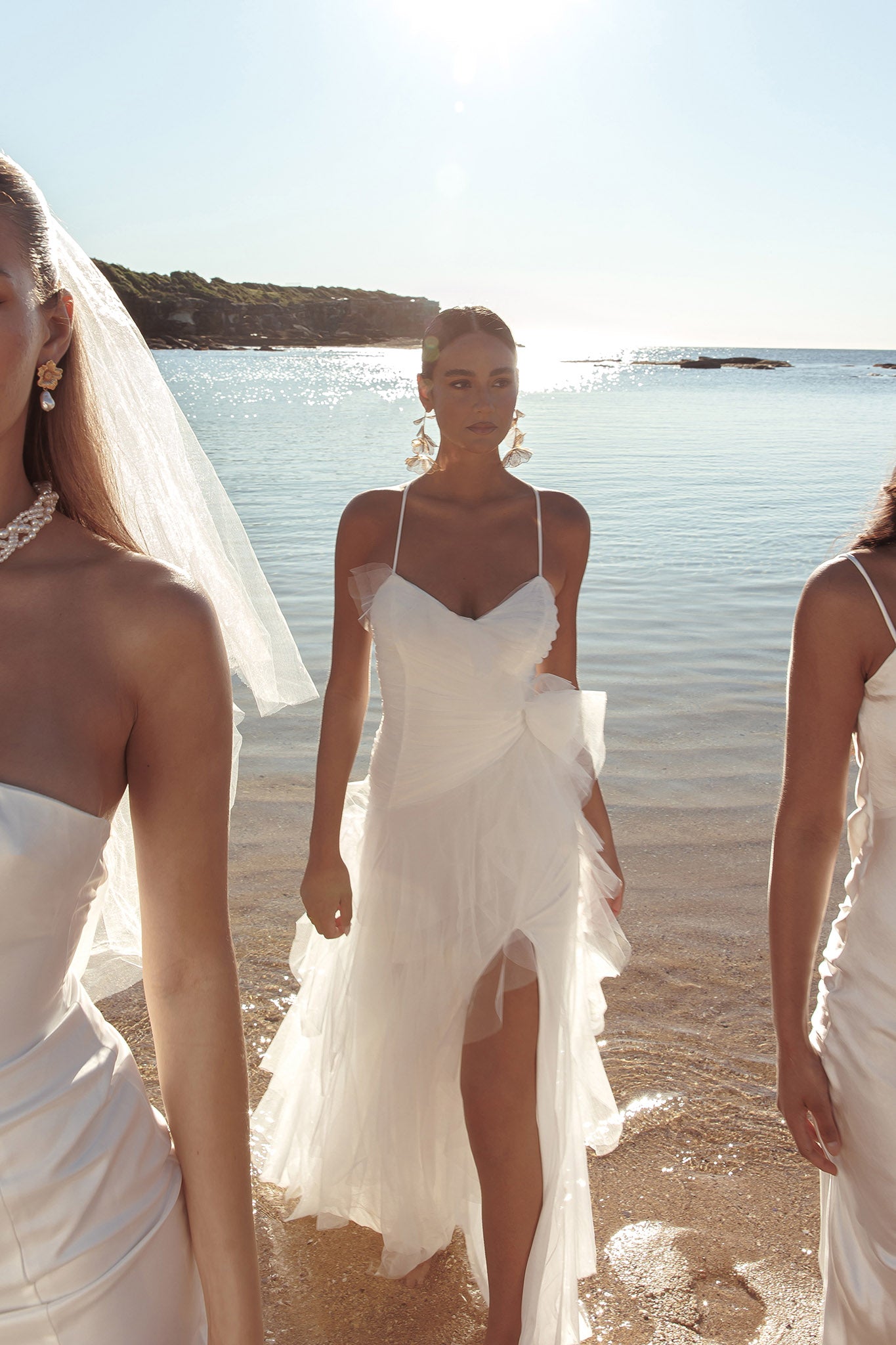 Sun To Me Tulle Maxi Dress Off White-Maymioy