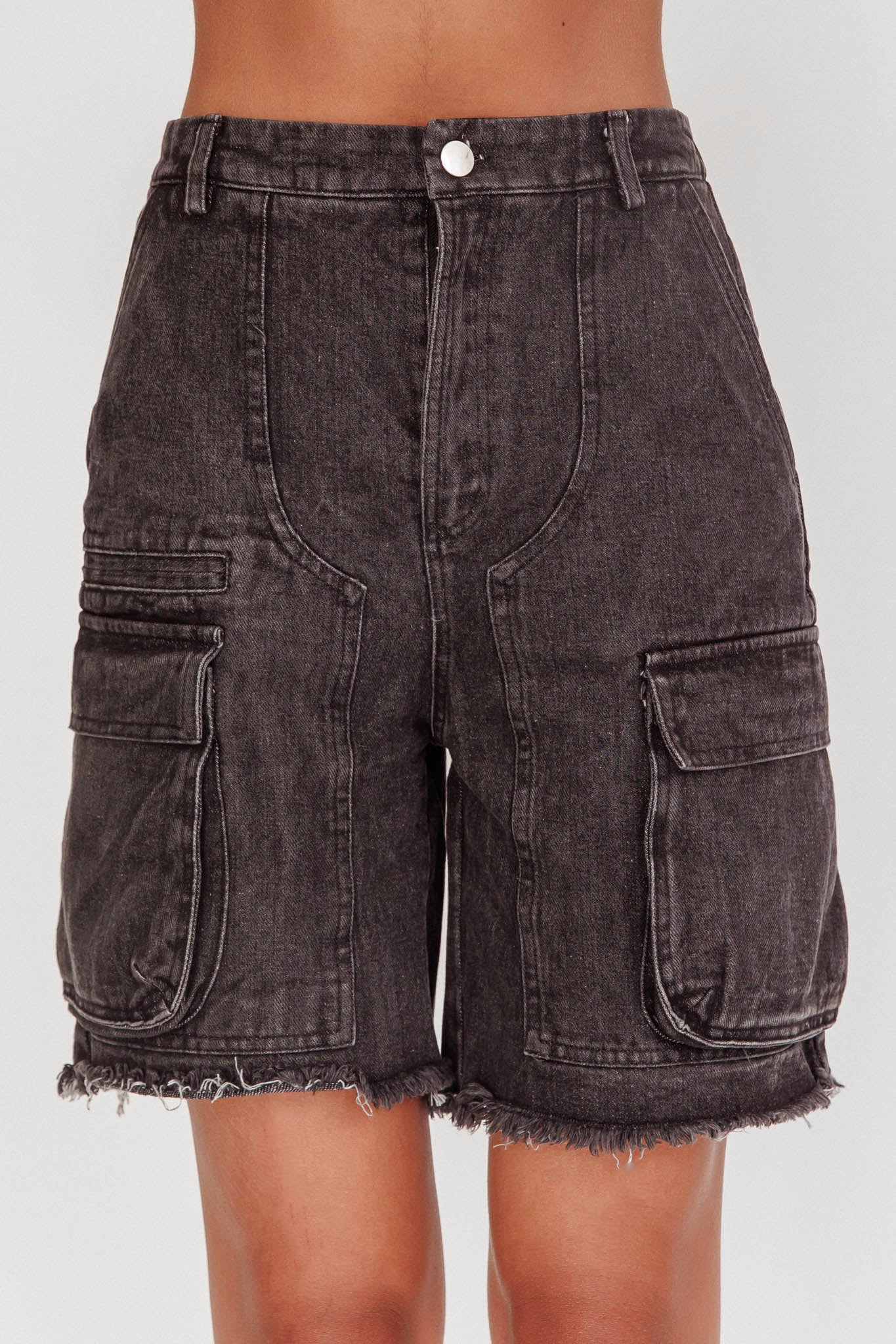 Tardy Cargo Short Jorts Black-Maymioy