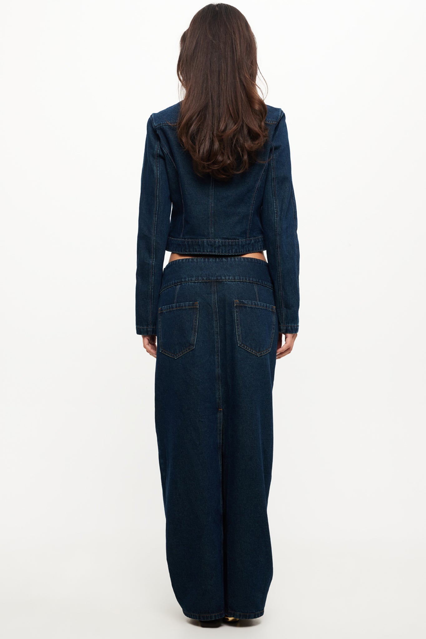 LIONESS Uma Denim Jacket Denim Blue-Maymioy