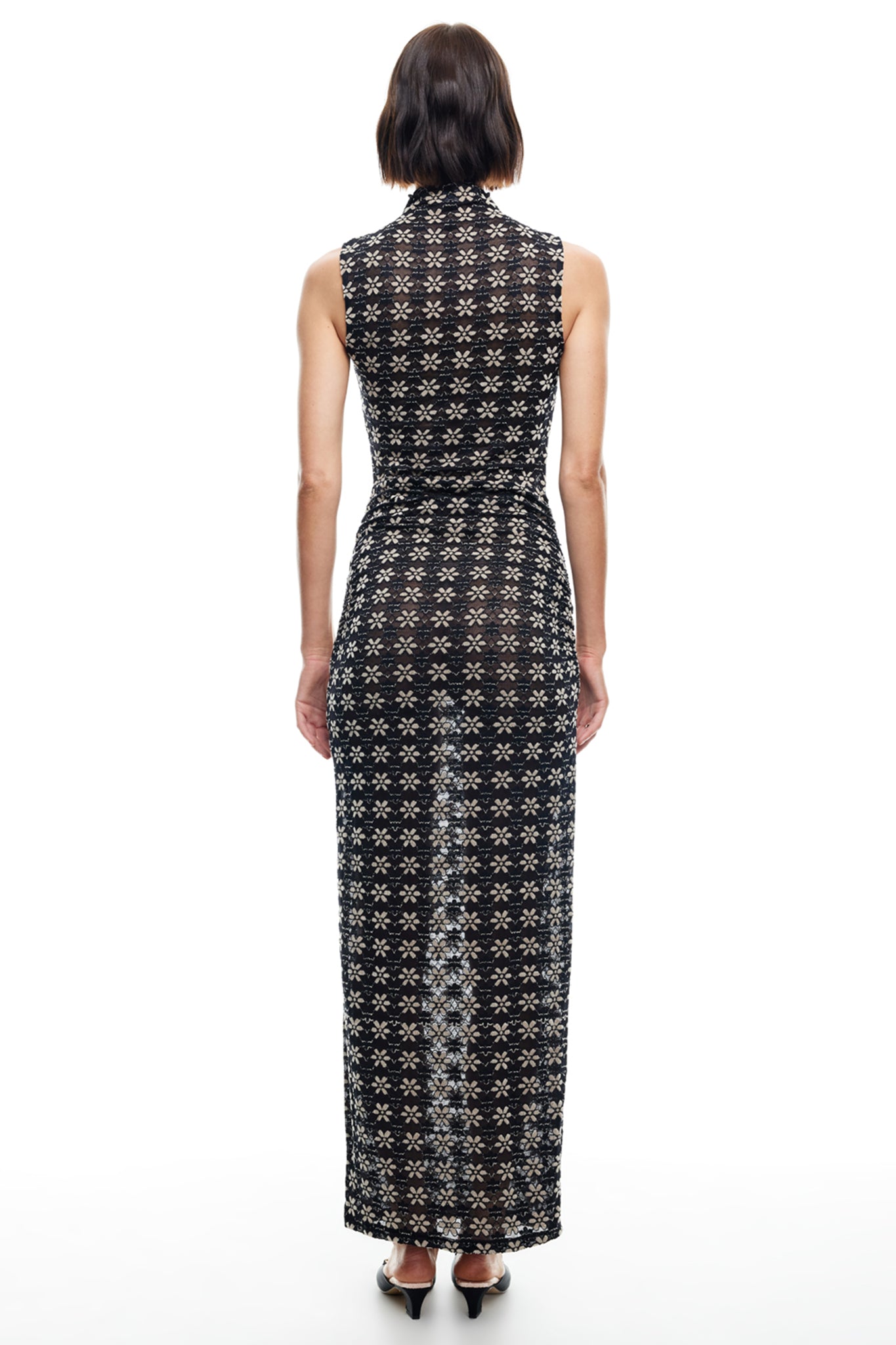 LIONESS Elle Maxi Dress 70's Onyx-Maymioy