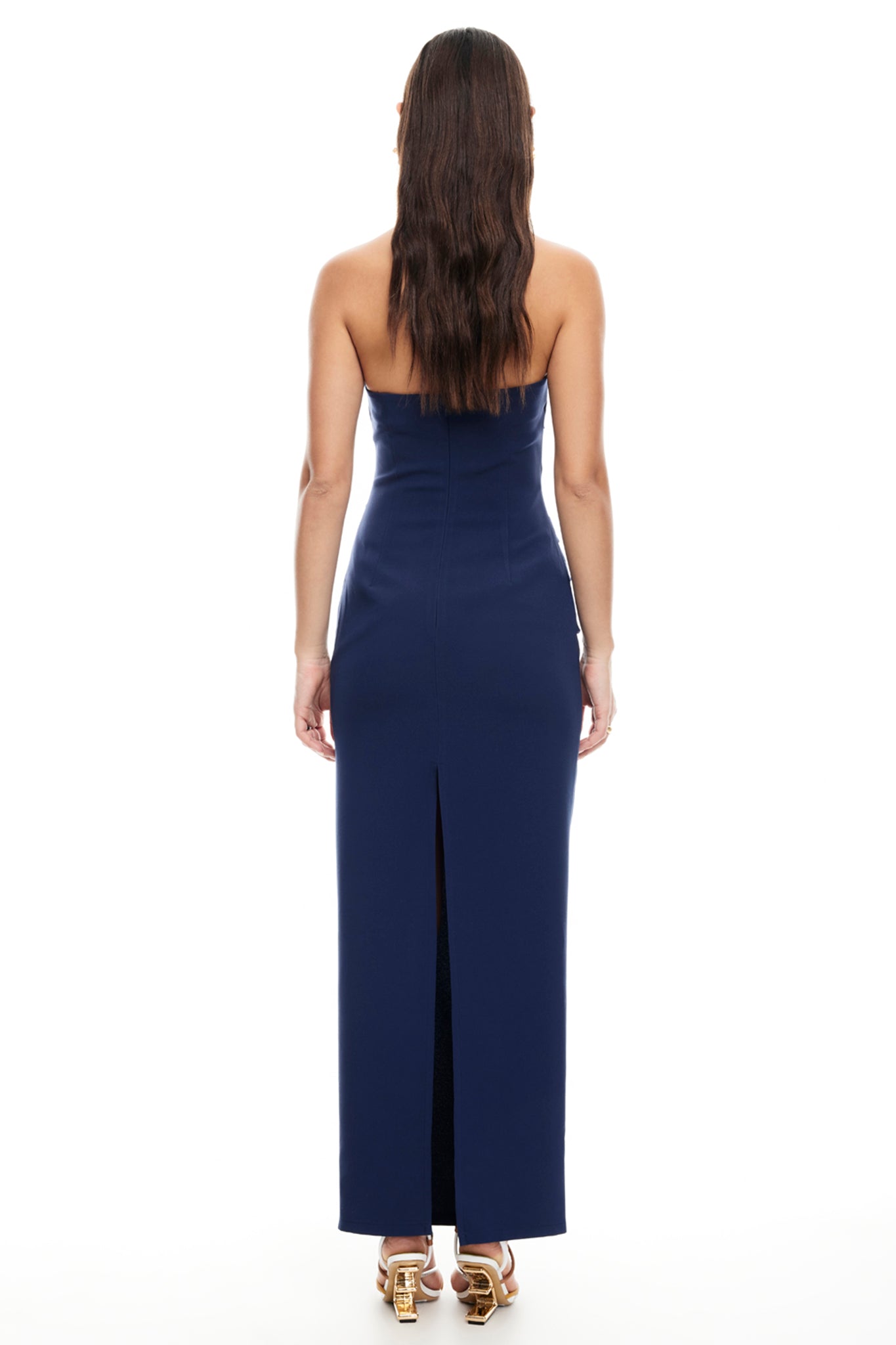 LIONESS 1999 Maxi Dress Navy-Maymioy