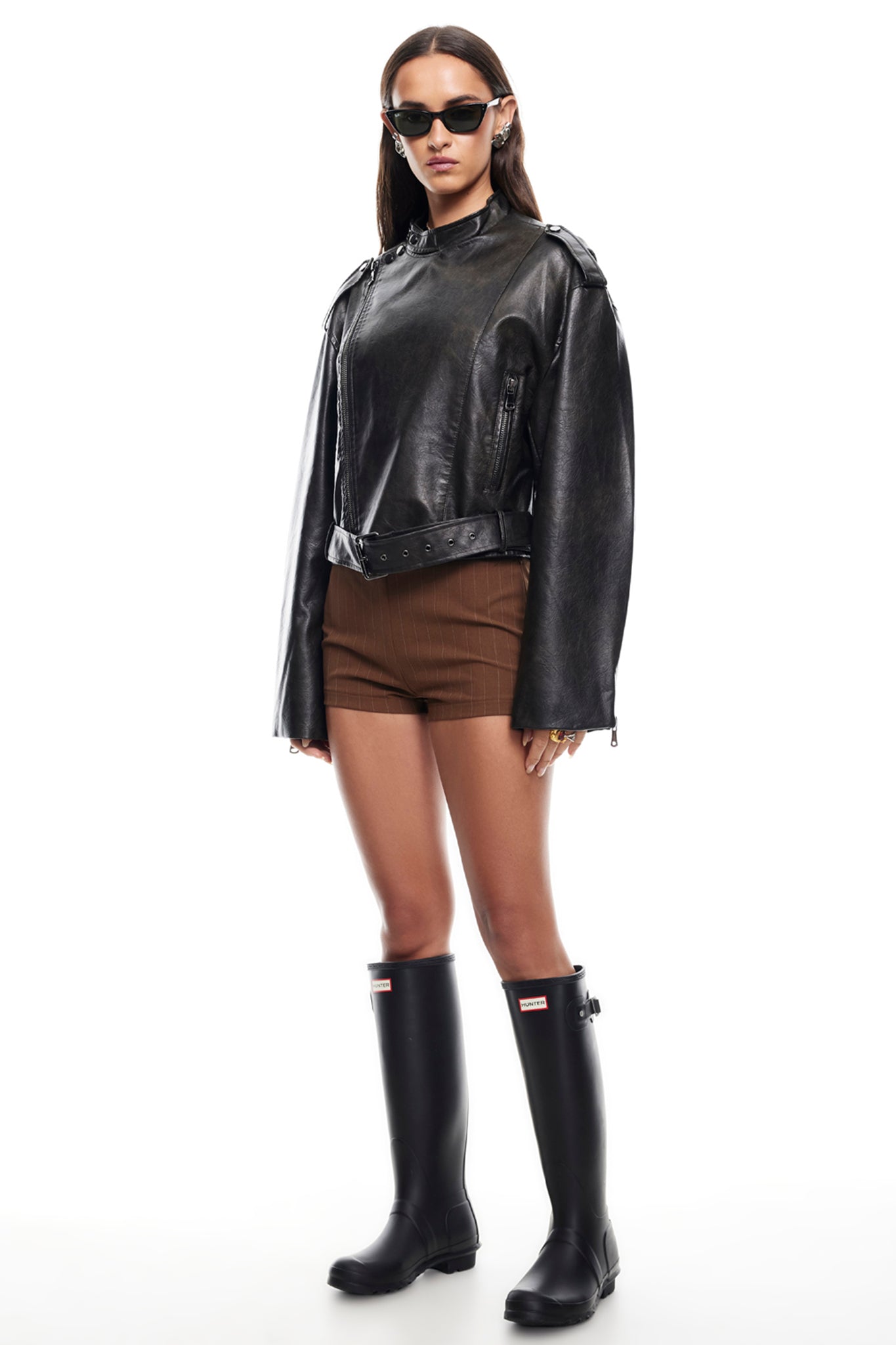 LIONESS Driftwood Bomber Jacket Onyx-Maymioy