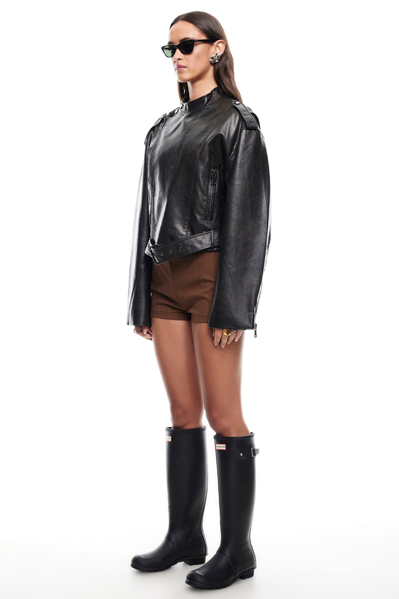 LIONESS Driftwood Bomber Jacket Onyx-Maymioy