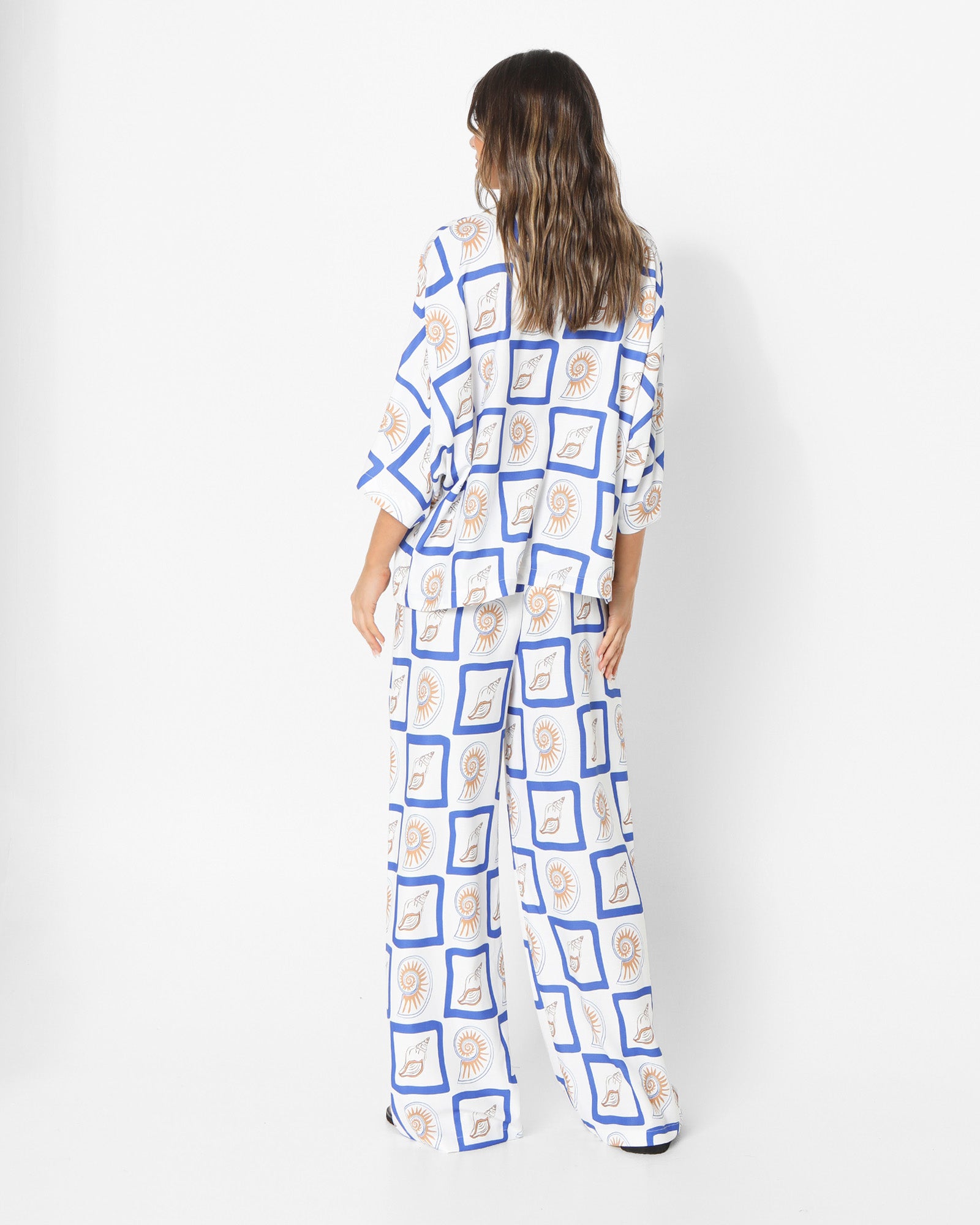 LOST IN LUNAR Zeni Pants Shell Print-Maymioy