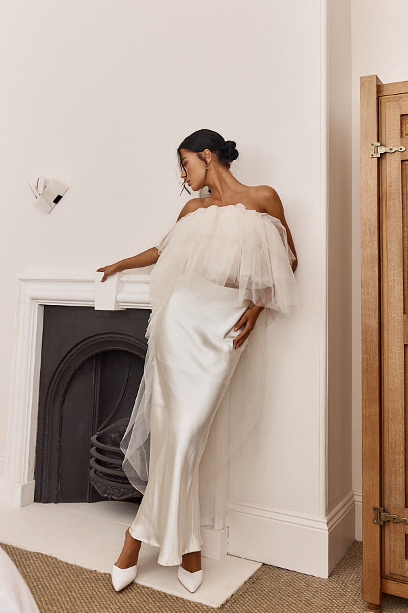 This Is Love Layered Tulle Crop Top Cream-Maymioy
