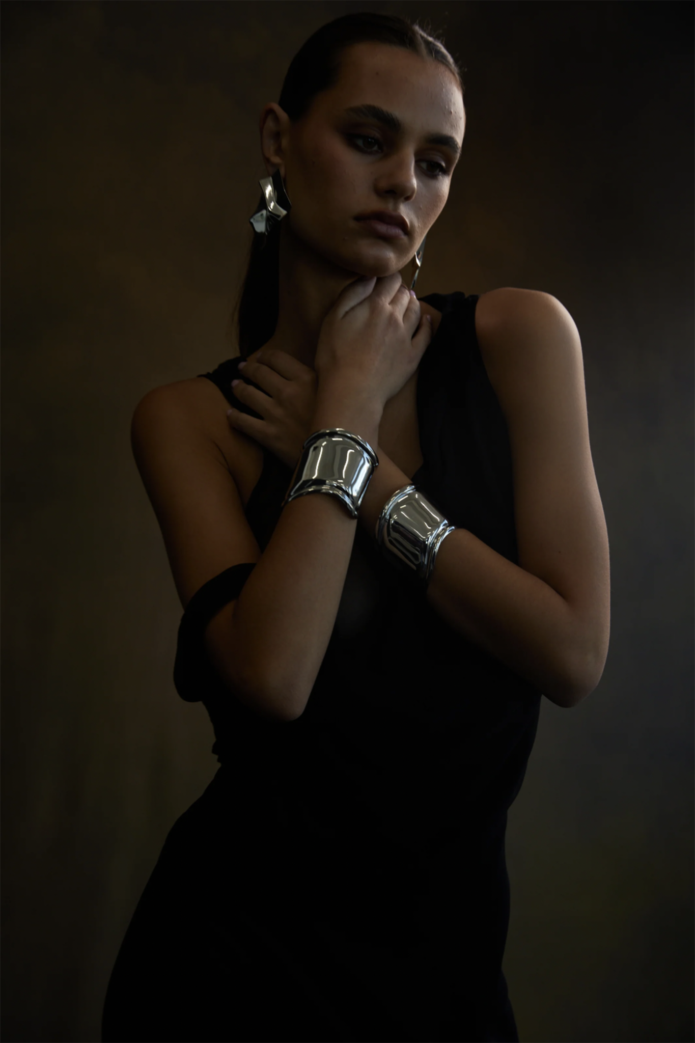 NOAH Wave Cuff Silver-Maymioy