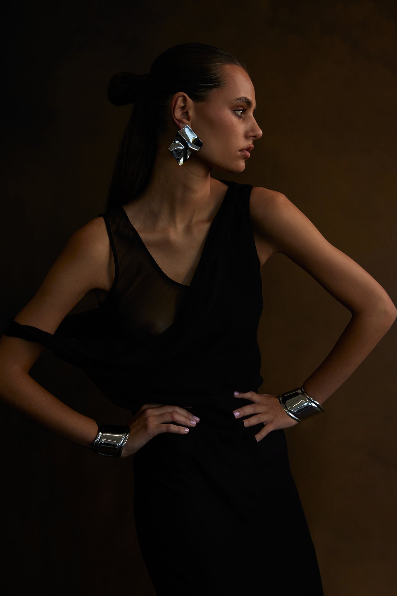 NOAH Wave Cuff Silver-Maymioy