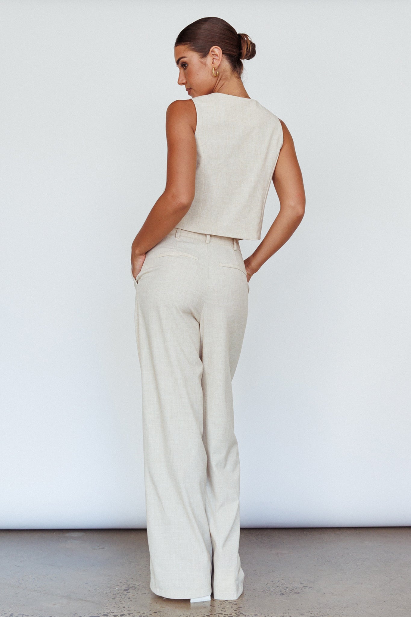 Times Square Trouser Pants Natural-Maymioy