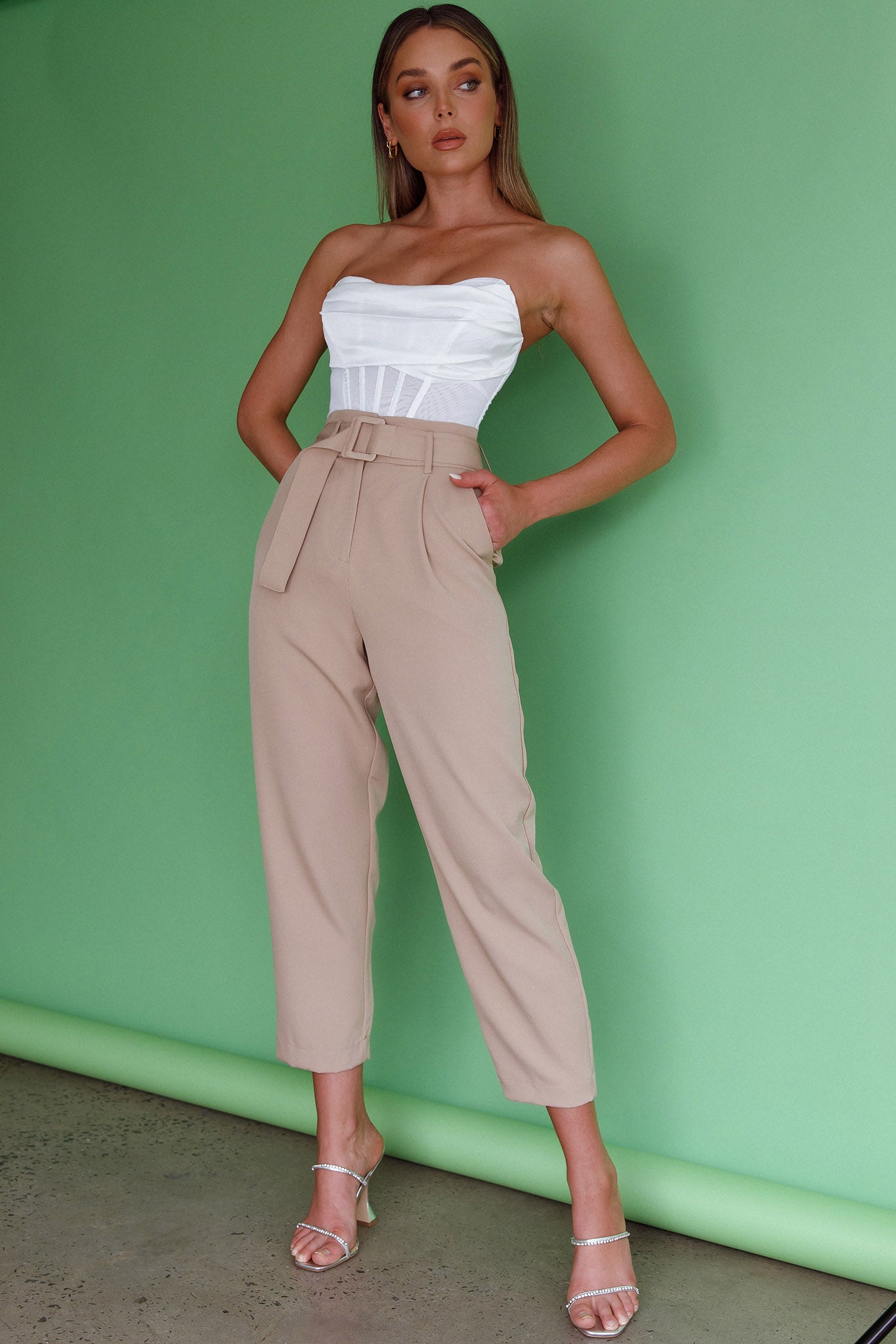 Firenze Cowl Mesh Top Off White-Maymioy
