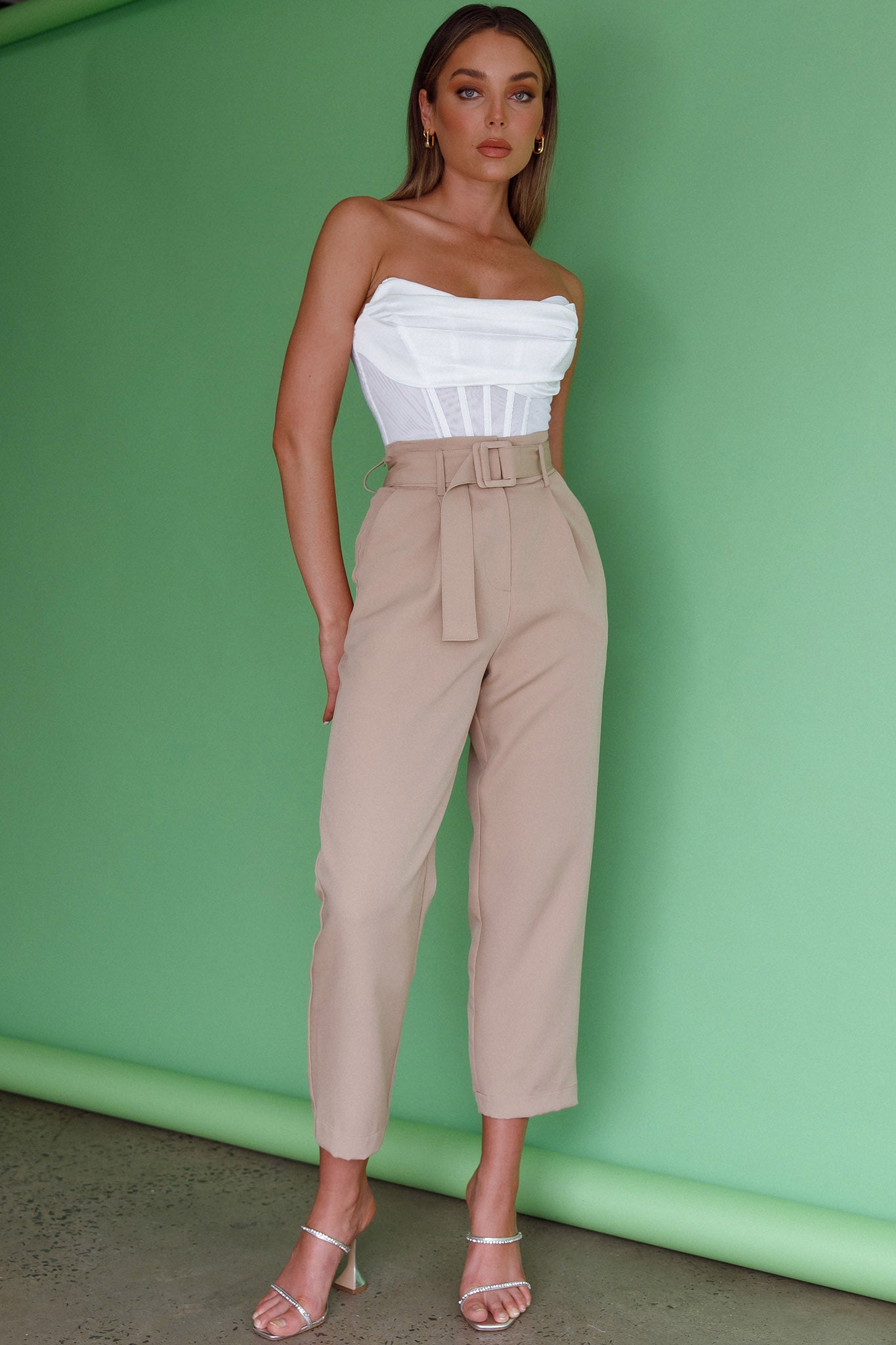 Firenze Cowl Mesh Top Off White-Maymioy