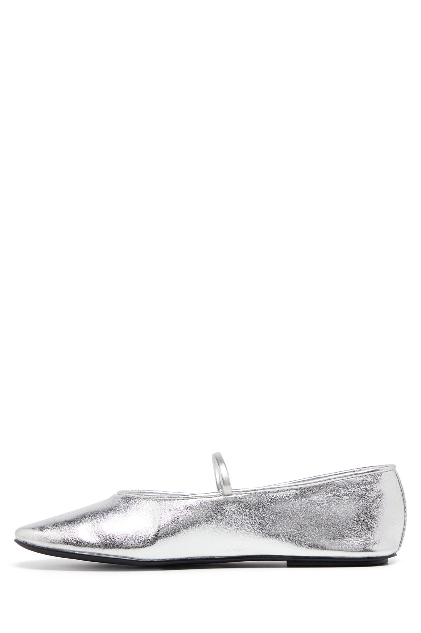 THERAPY Moncherri Ballet Flat Silver Smooth-Maymioy