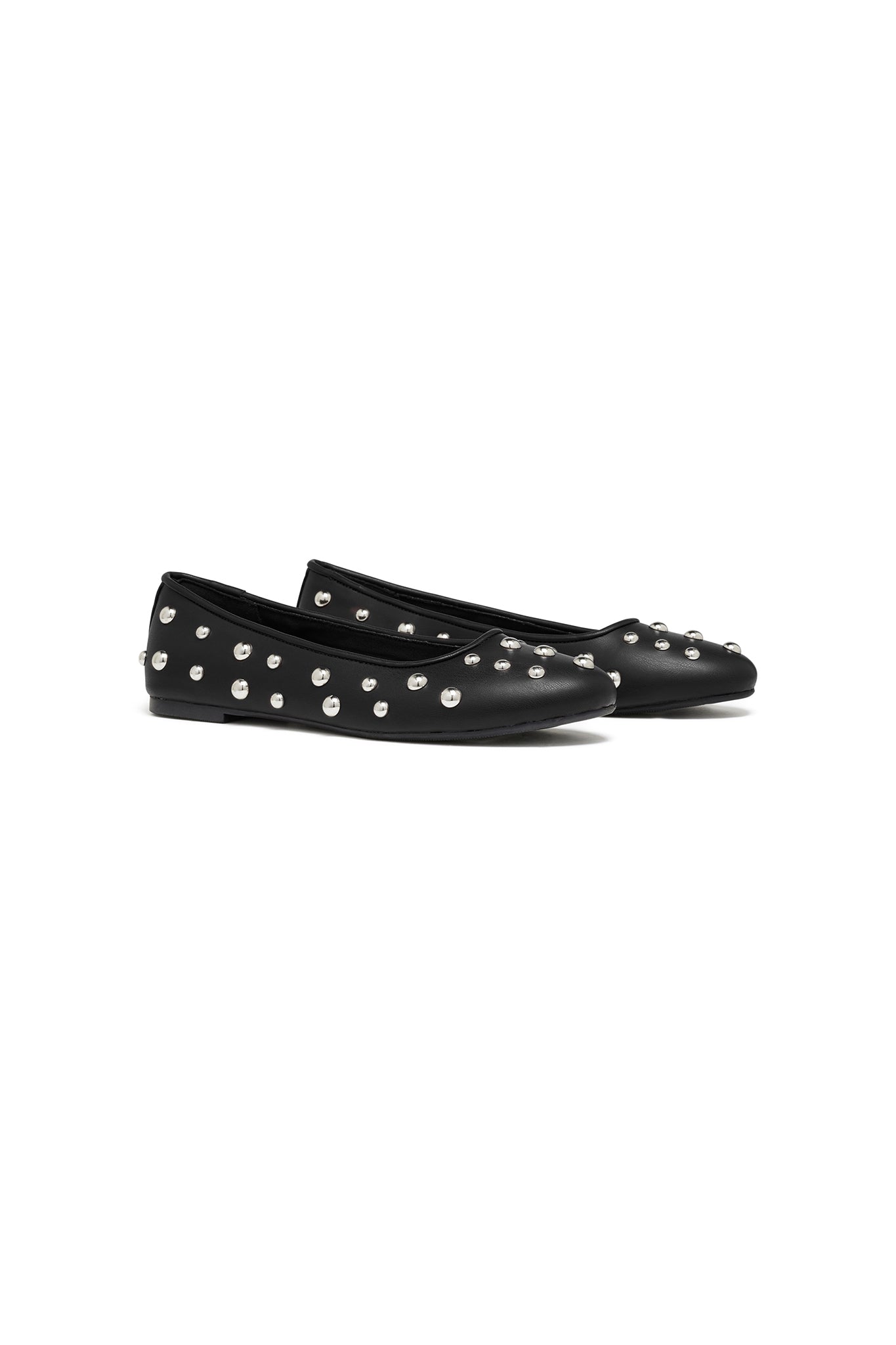 THERAPY Abbi Ballet Flat Black-Maymioy