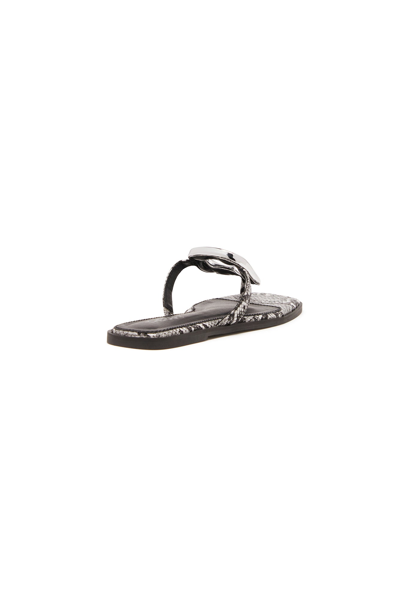 THERAPY Guild Thong Sandal Black White Snake-Maymioy