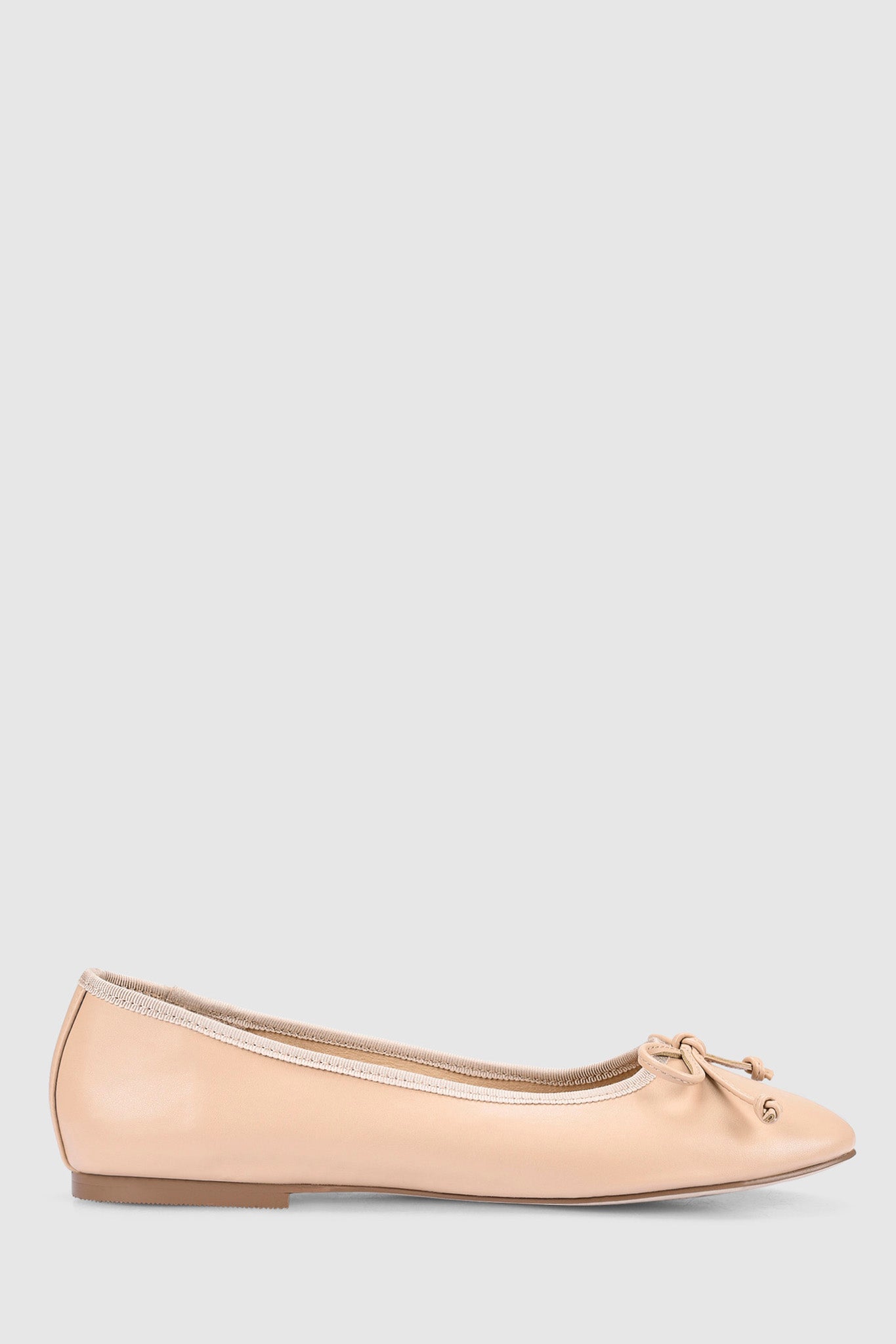 VERALi Ballerina Ballet Flats Nude Smooth-Maymioy