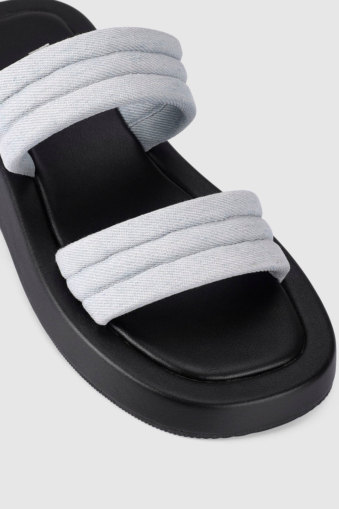 VERALi Boss Flatform Slides Denim-Maymioy