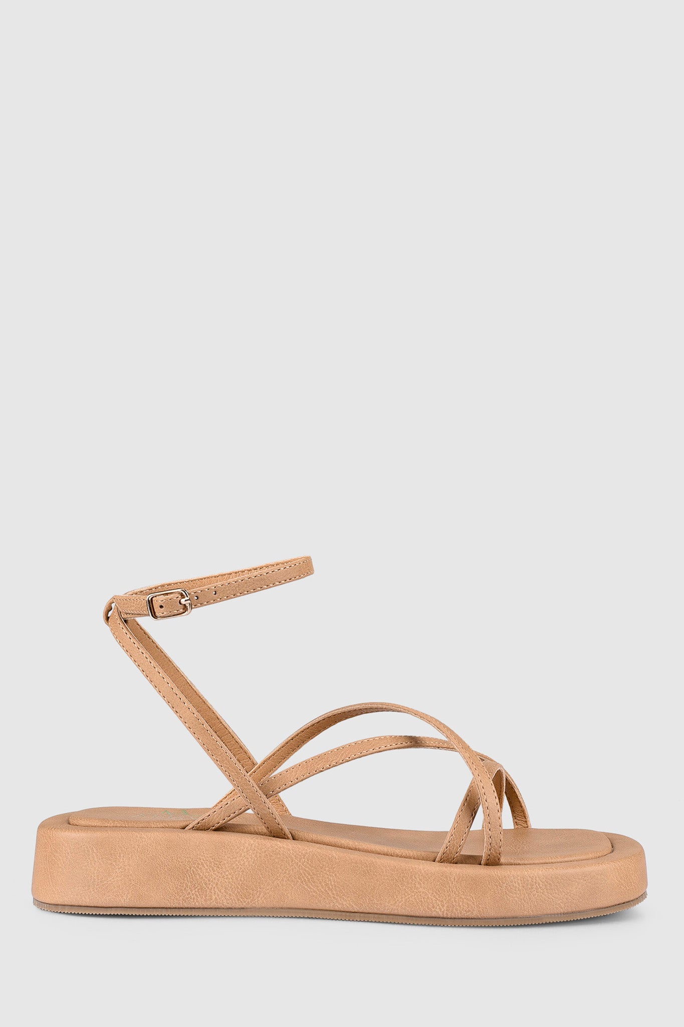 VERALi Bondi Flatform Sandals Caramel Softee-Maymioy