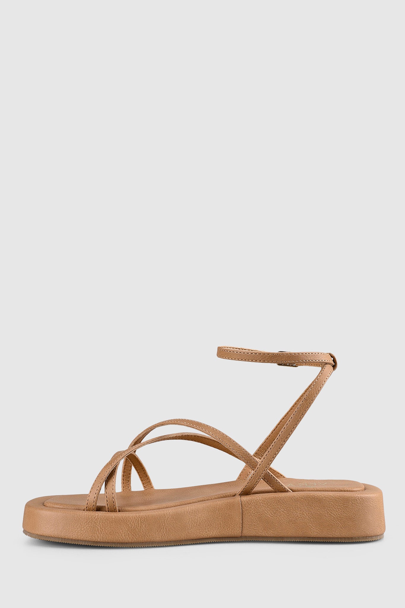 VERALi Bondi Flatform Sandals Caramel Softee-Maymioy