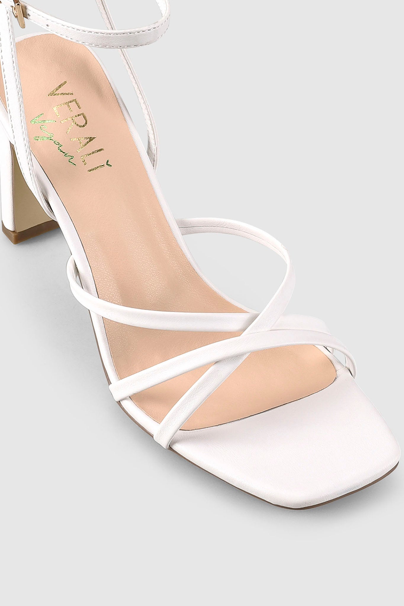 VERALi Kipp Strappy Heels Chalk-Maymioy