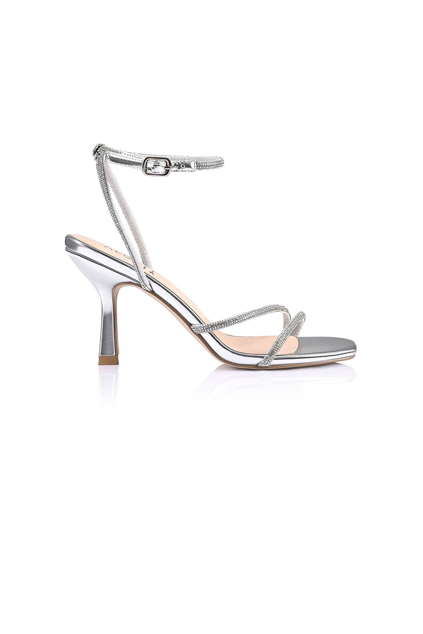 VERALi Pepper Strappy Sandals Silver-Maymioy