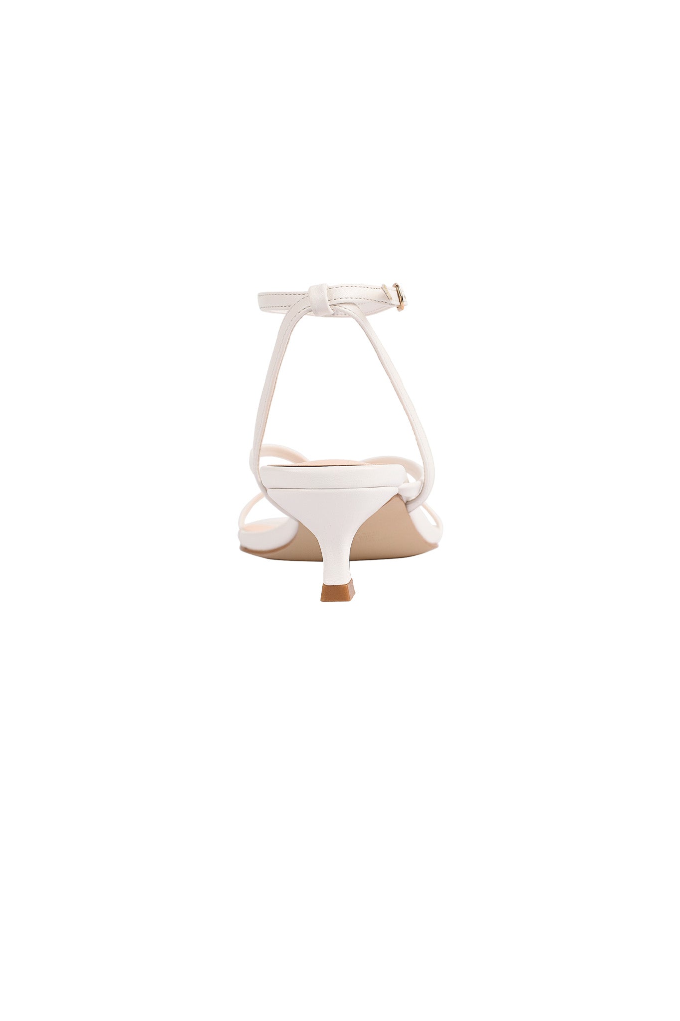 VERALi Maeve Kitten Heel Chalk White-Maymioy