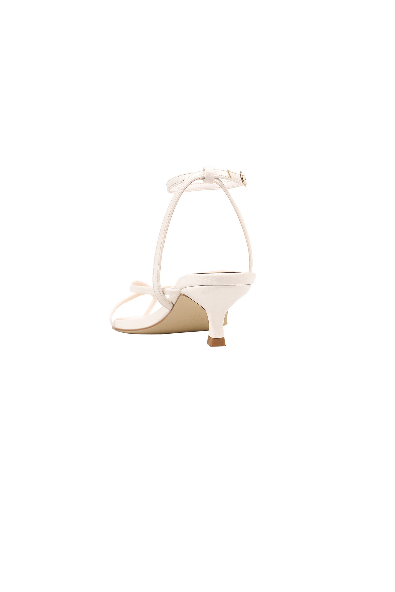 VERALi Maeve Kitten Heel Chalk White-Maymioy