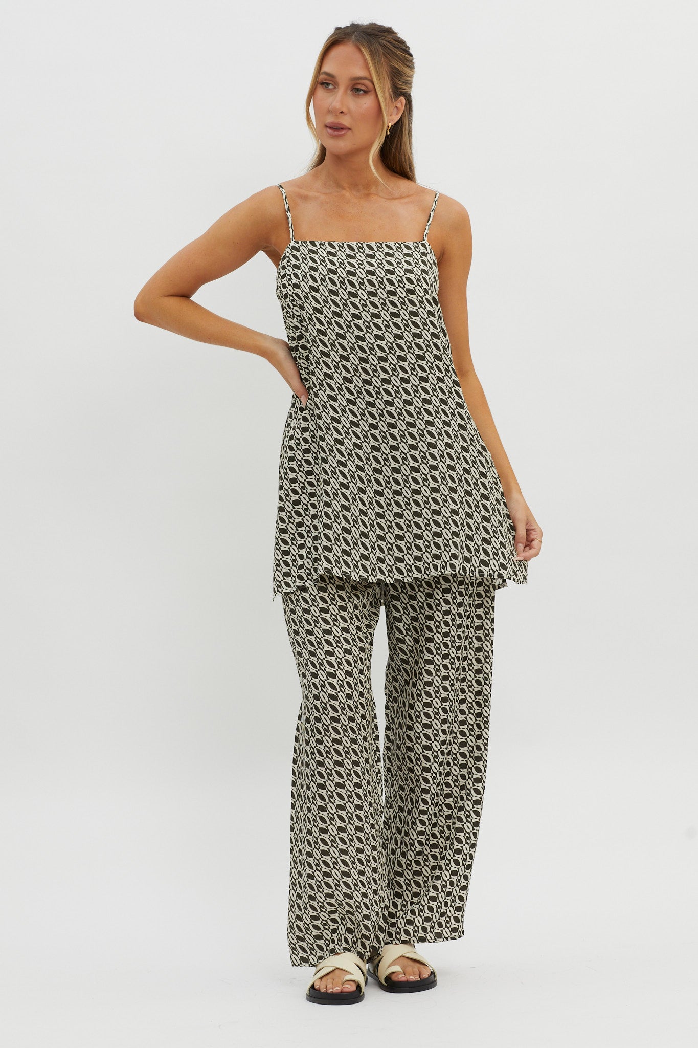 Avenue Longline Top Print Solna-Maymioy