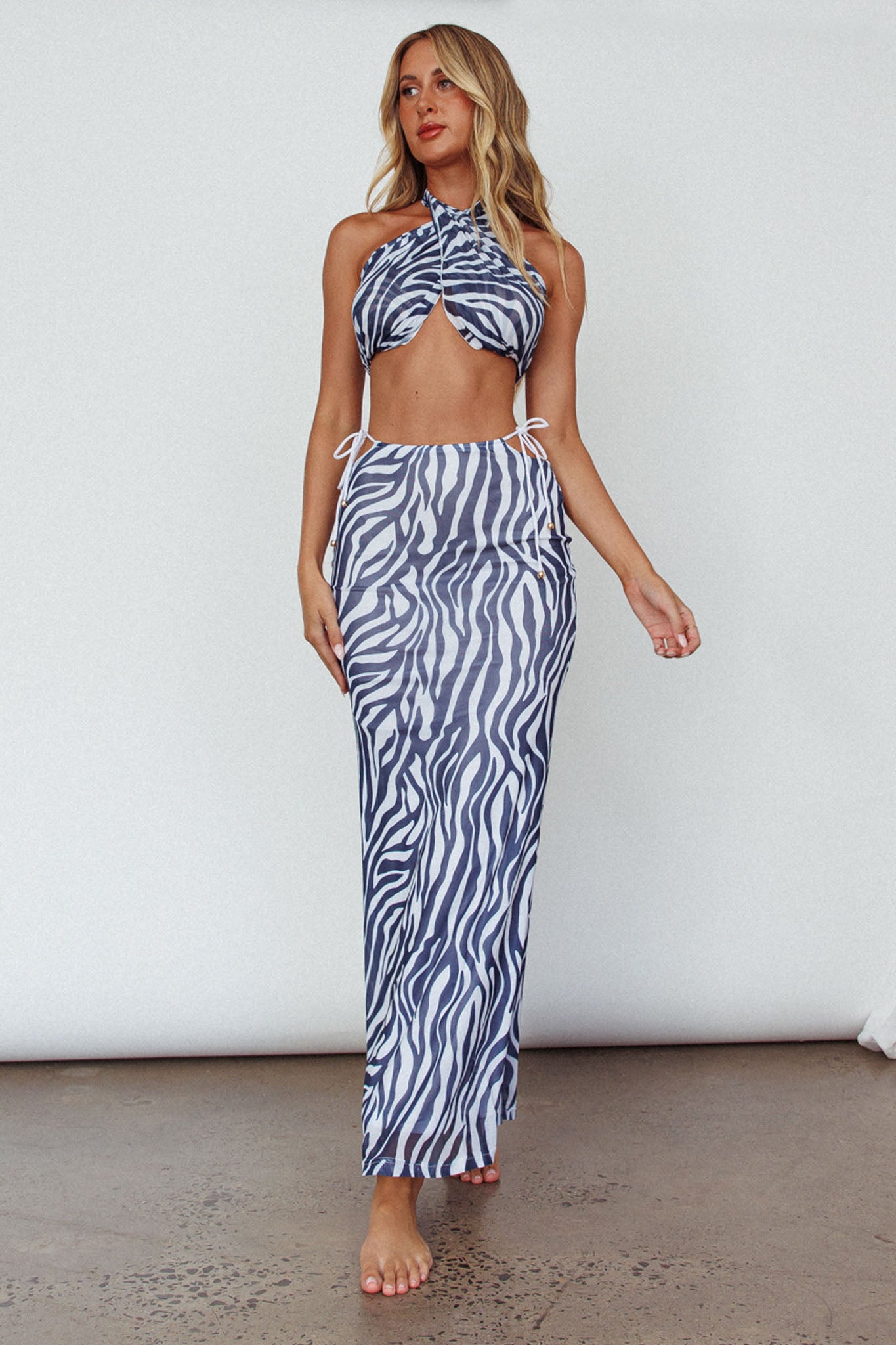 Just Like That Multiway Midi Dress & Scarf Navy-Maymioy
