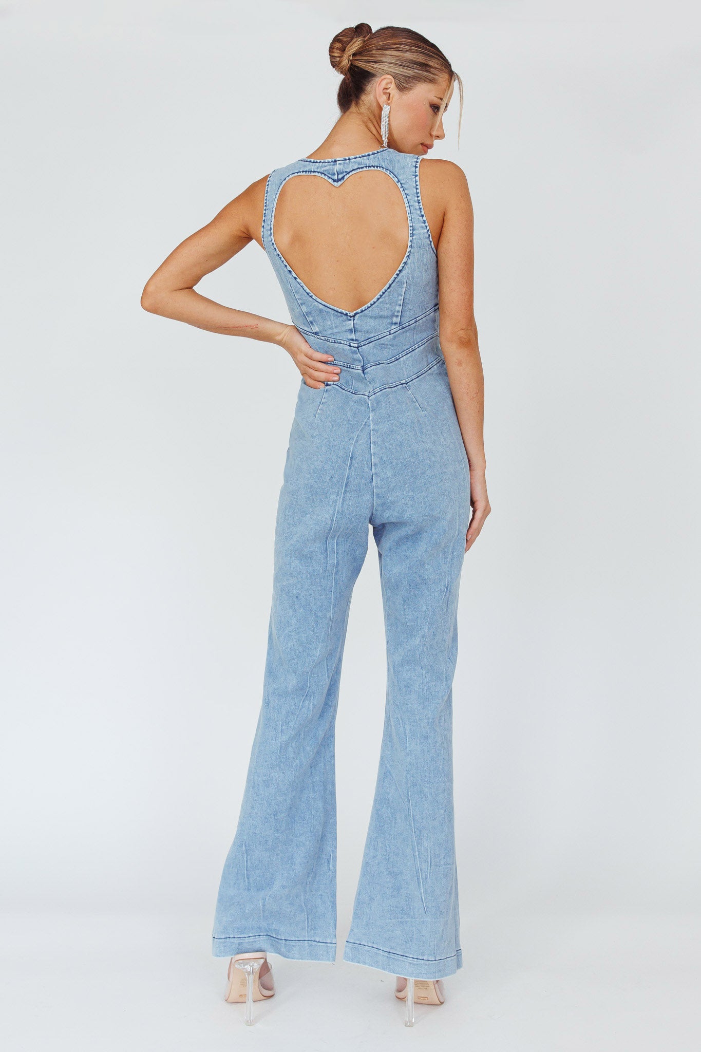 Teigan Heart Back Sleeveless Jumpsuit Light Denim-Maymioy