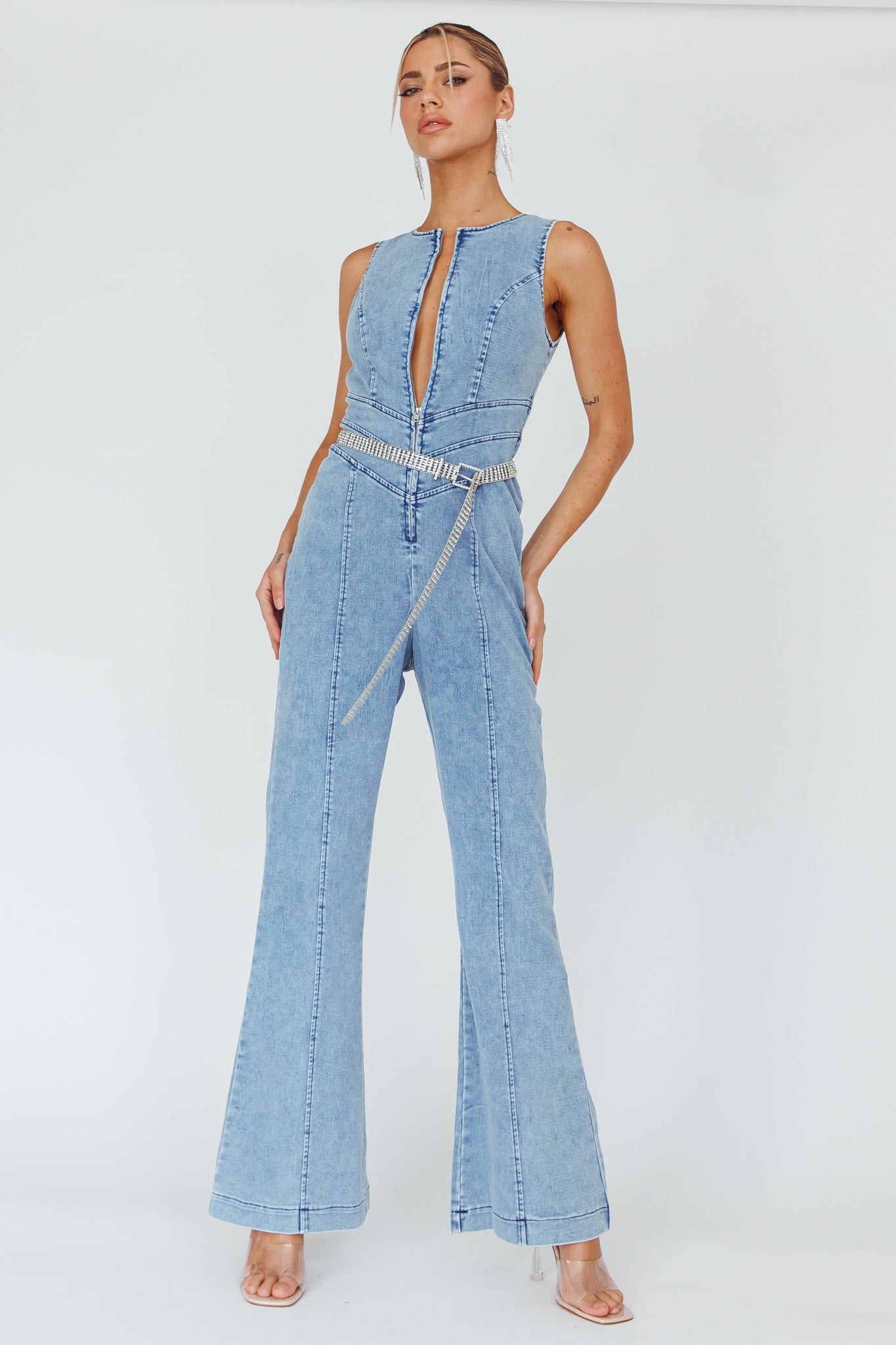 Teigan Heart Back Sleeveless Jumpsuit Light Denim-Maymioy