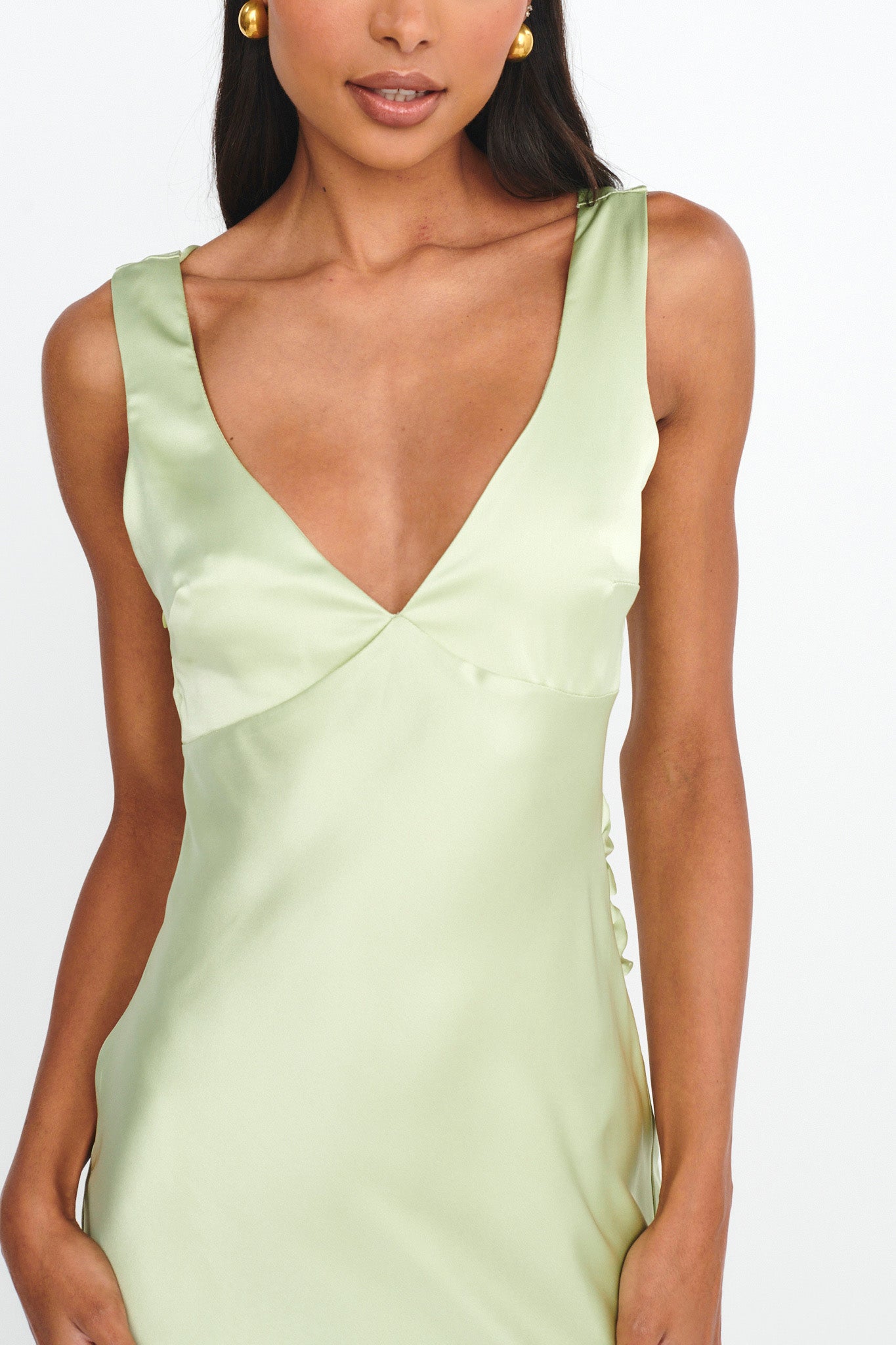 Jelena Draped Back Maxi Dress Apple-Maymioy