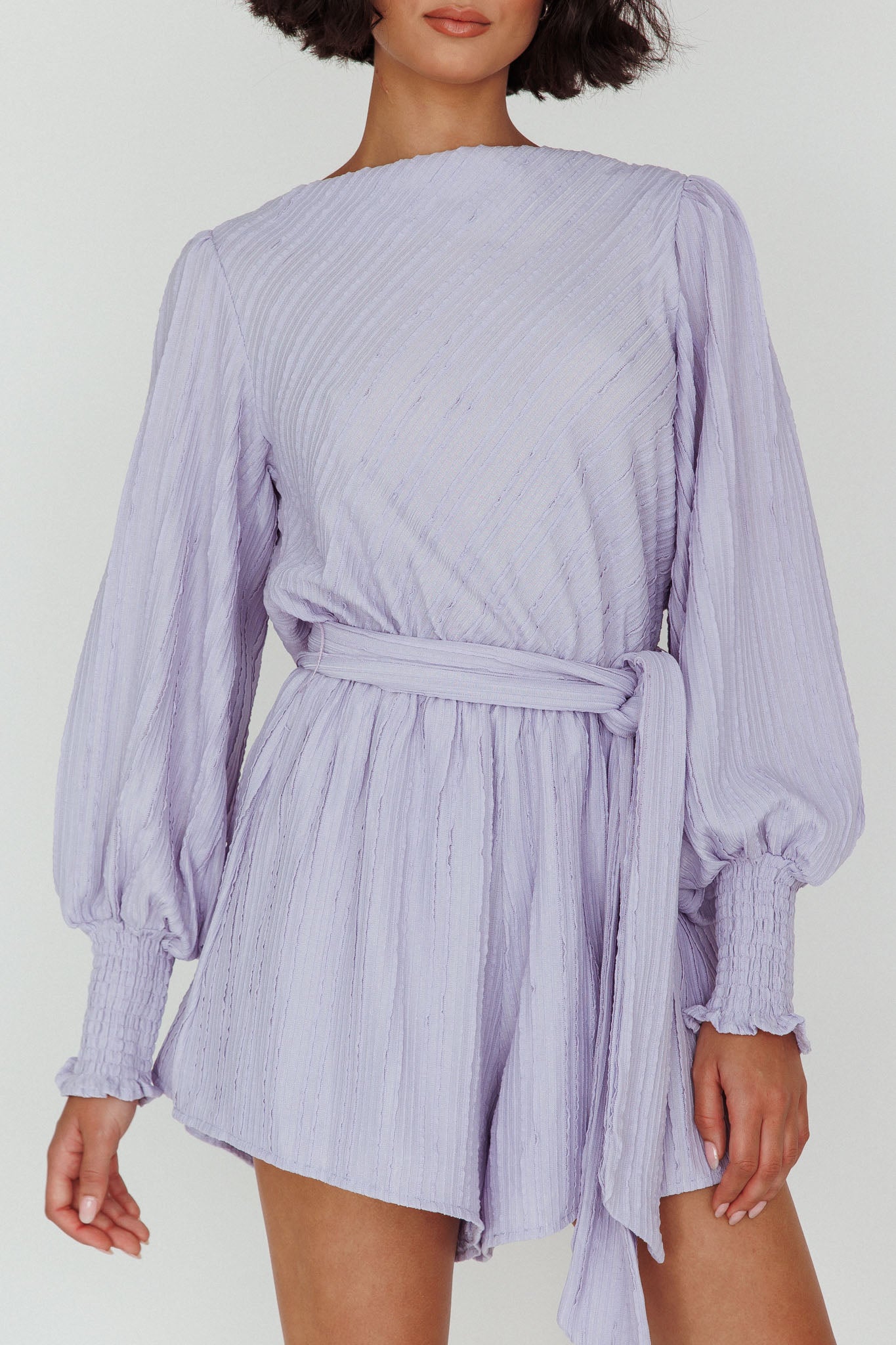 Summer Lover Long Sleeve Romper Lilac-Maymioy